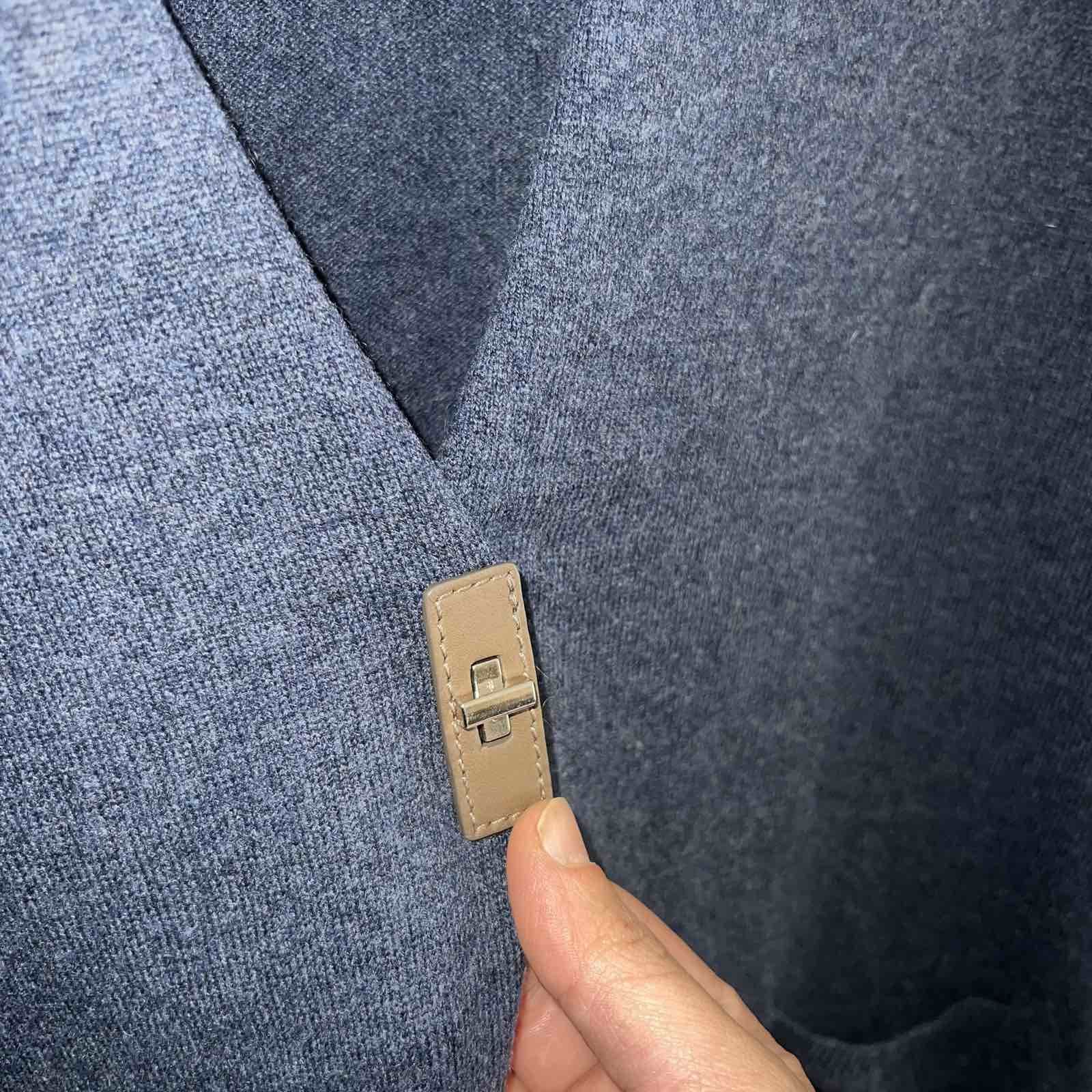 Fabiana Filippi Fabiana Filippi Wool Cashmere Silk Sweater Cardigan Size L / US 10 / IT 46 - 5 Thumbnail