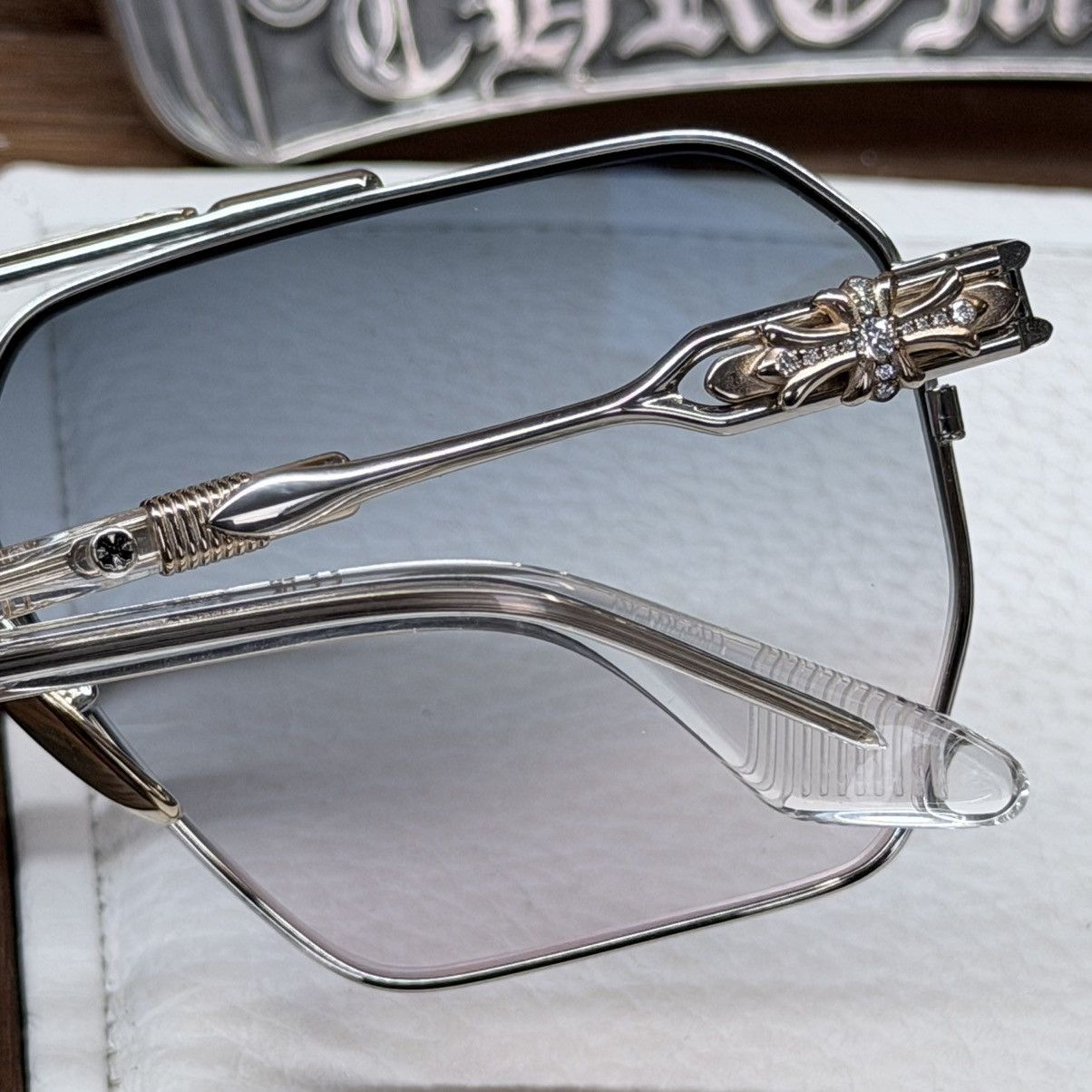 Chrome Hearts 💎JEWEL💎 Chrome Hearts Ripping 1/1 Sunglasses Size ONE SIZE - 18 Thumbnail
