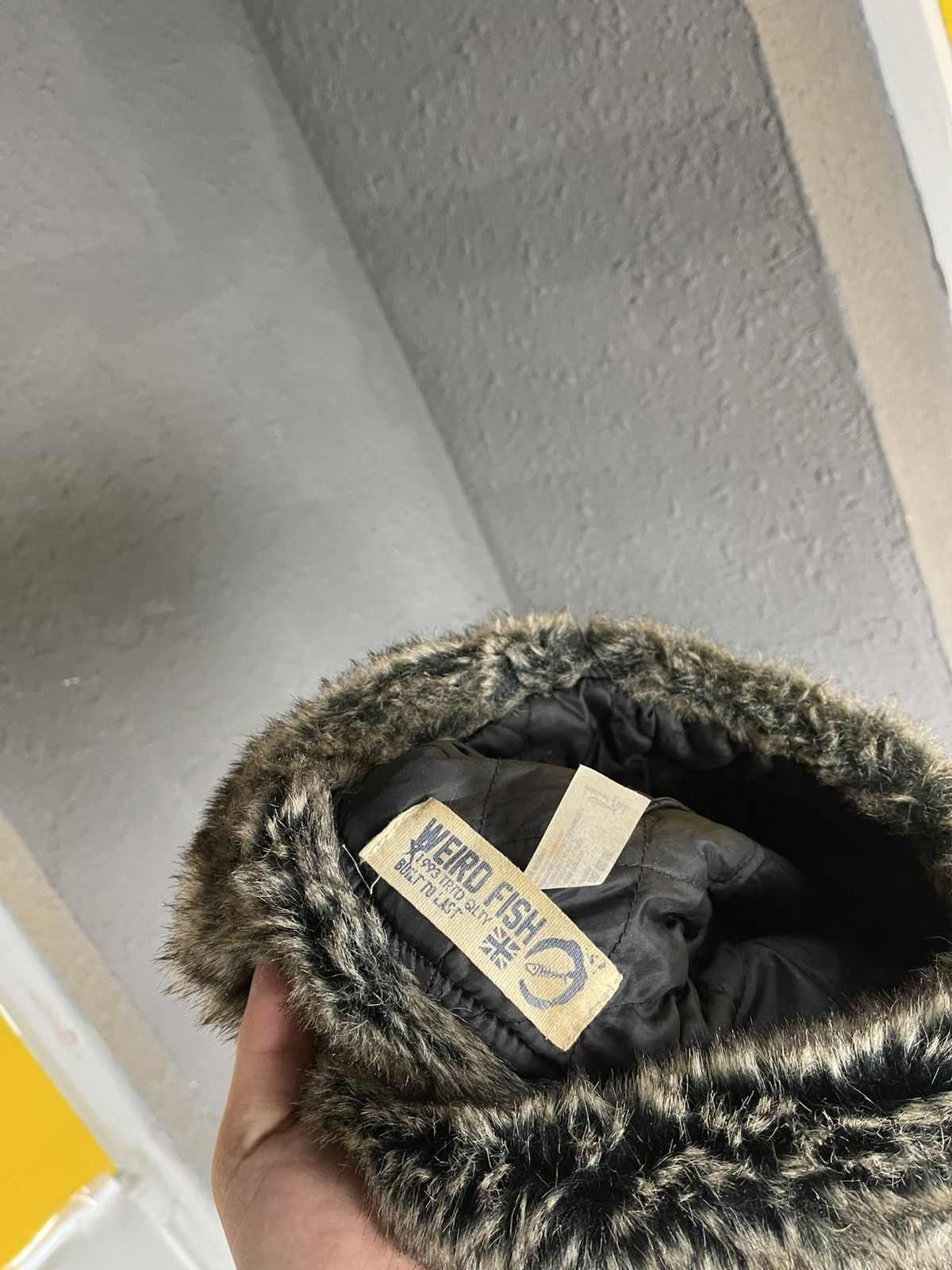 Japanese Brand × Vintage Y2K Faux Fur Ushanka Vintage Fuzzy Warm Trapper Cross Hat Size ONE SIZE - 4 Thumbnail