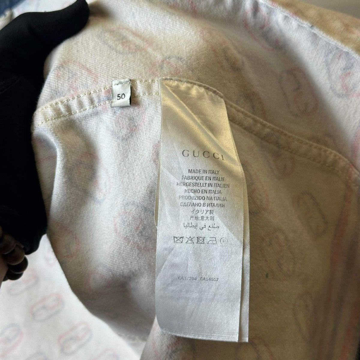 Gucci GUCCI MONOGRAM “GC” JEANS JACKET Size US M / EU 48-50 / 2 - 6 Thumbnail