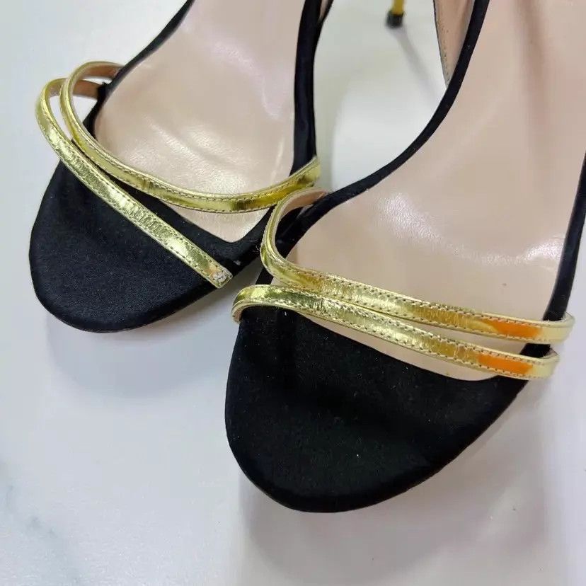 Other ZM Womens High Heel Sandals 36 10cm Heel Used Size US 5.5 / IT 35.5 - 4 Thumbnail