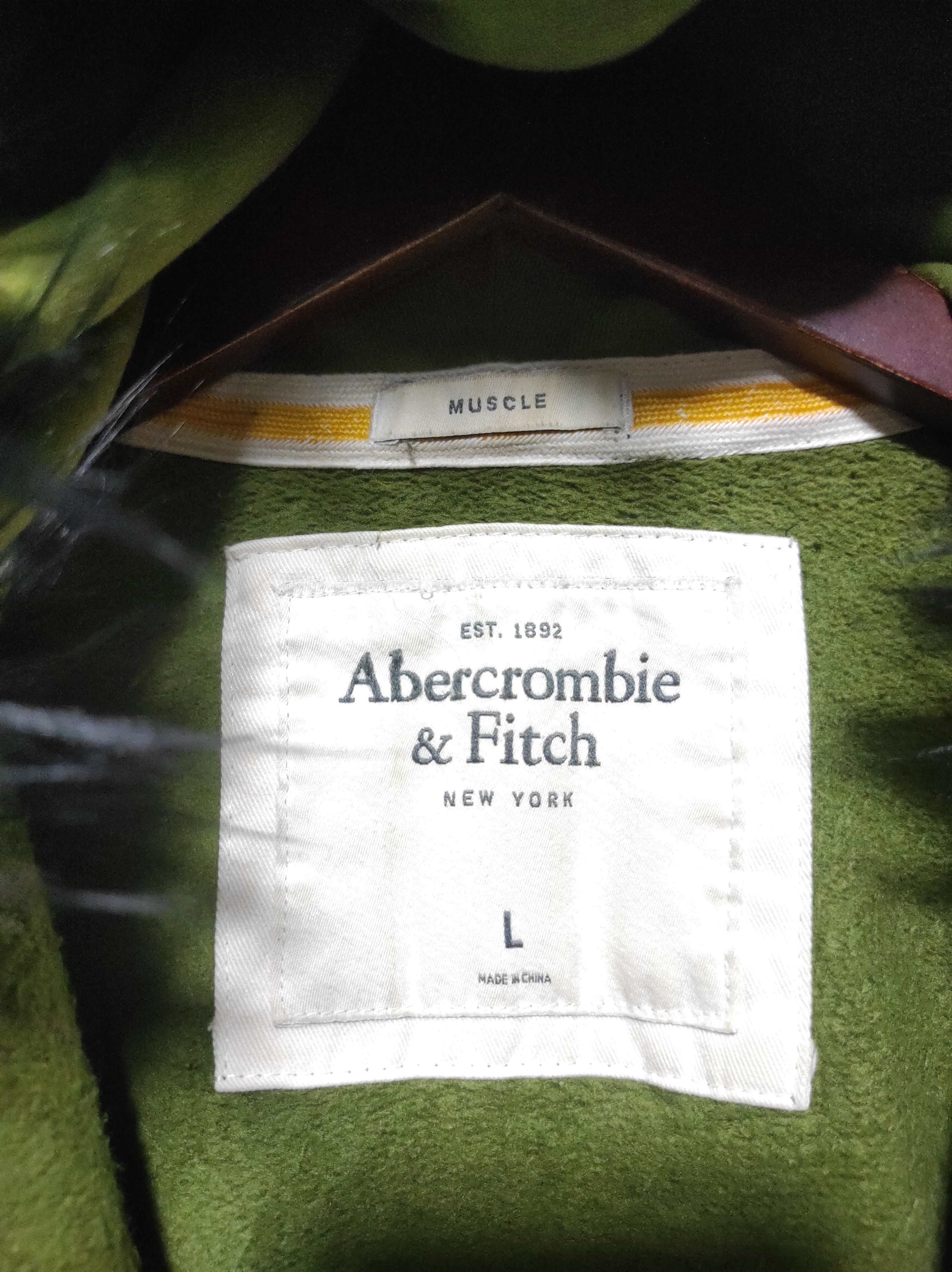 Abercrombie & Fitch Abercrombie Green Zipper Fur Hoodie LGB i6w9 style Size US L / EU 52-54 / 3 - 11 Thumbnail