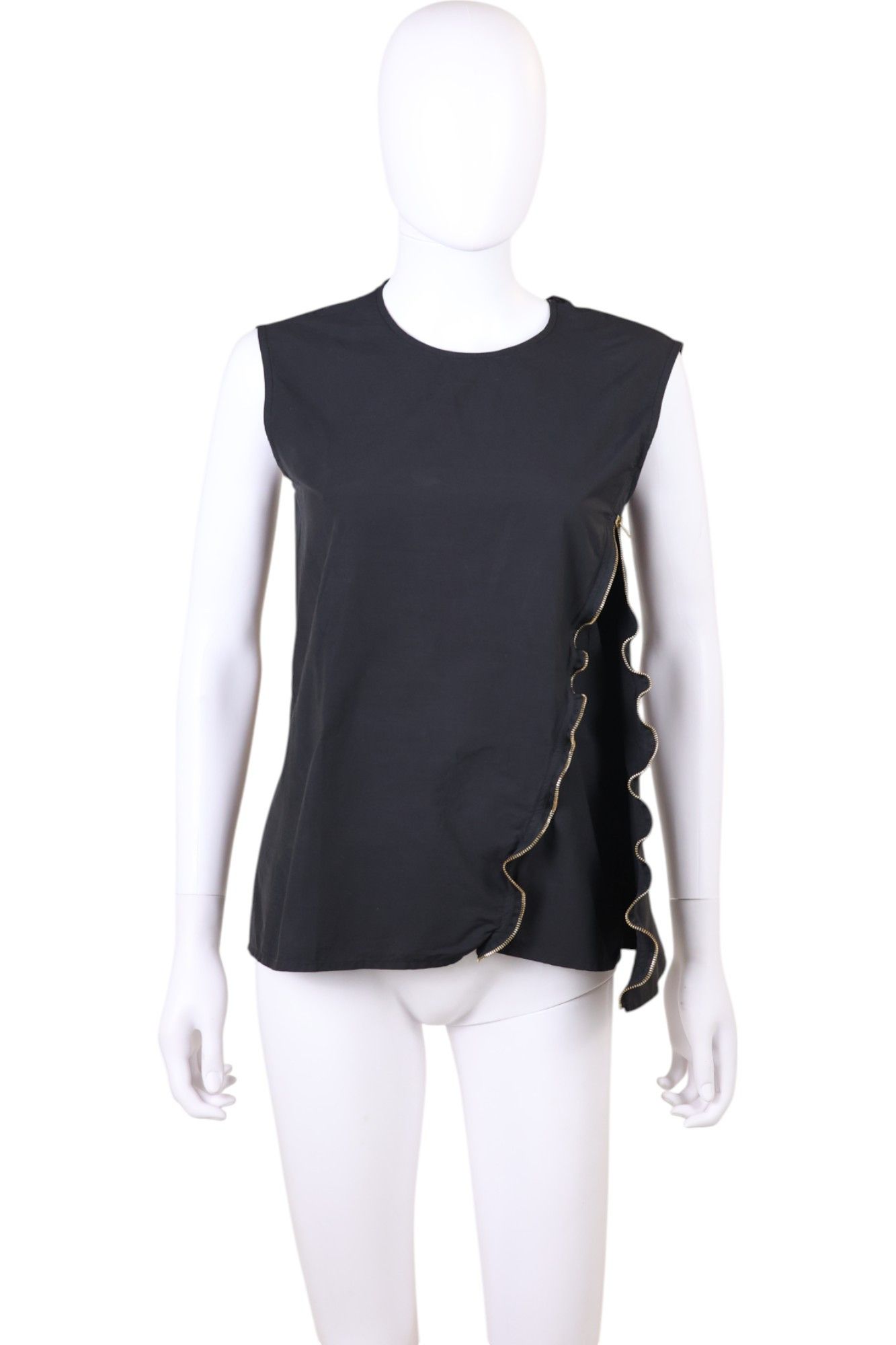 Celine × Phoebe Philo Asymmetric Zipped Sleeveless Tank Top Size M / US 6-8 / IT 42-44 - 1 Thumbnail