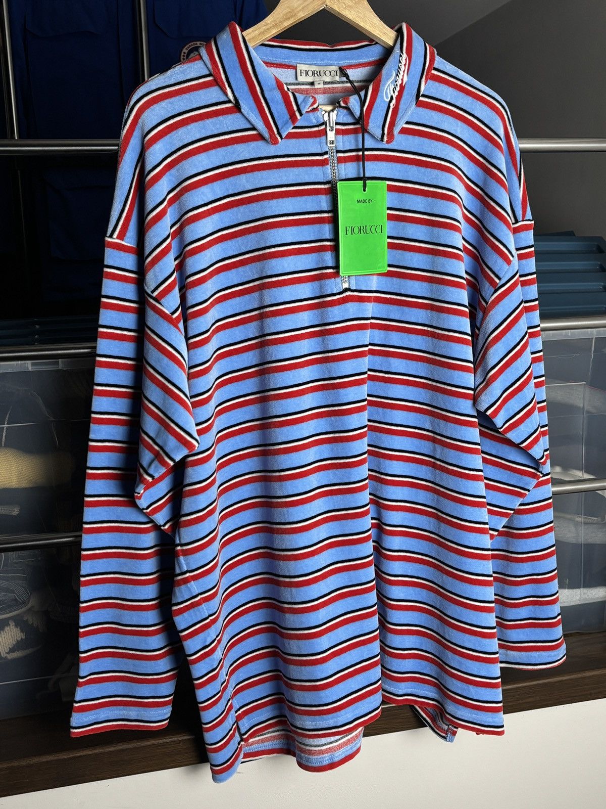Fiorucci Fiorucci Zip Up Oversize Polo Shirt Size US M / EU 48-50 / 2 - 2 Thumbnail