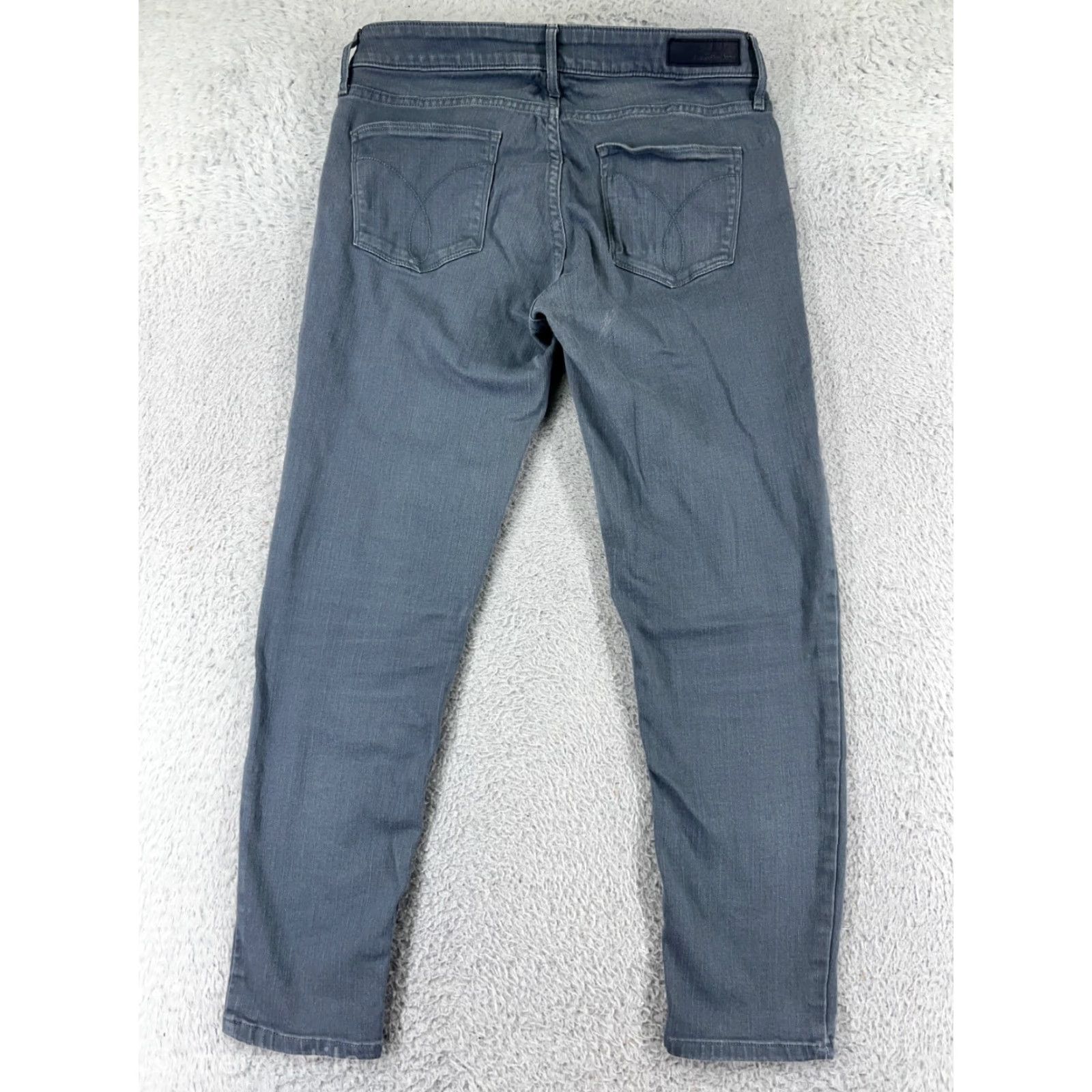 Calvin Klein Calvin Klein Jeans Women 8 Blue Denim Ankle Skinny Stretch Cotton Blend 5-Pocket Regular 28 in Inseam Blue Womens Jeans 90s? Size 30" / US 8 / IT 44 - 2 Thumbnail