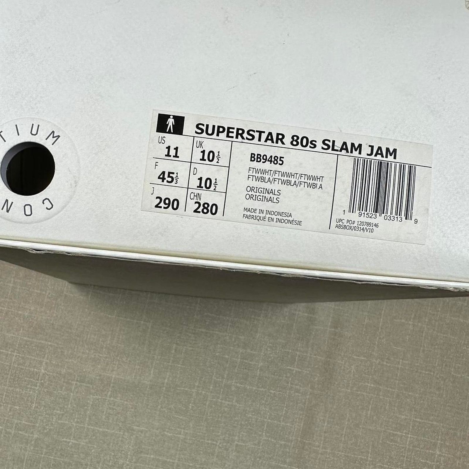 Adidas Adidas x Slam Jam Superstar 80s Size US 11 / EU 44 - 7 Thumbnail