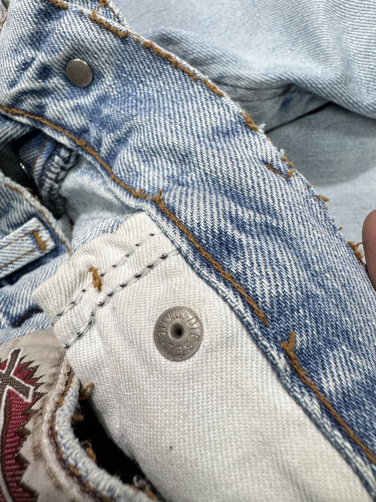 Diesel 90s Baggy Diesel Wide Jeans Pants Bootcut Y2K Size US 32 / EU 48 - 4 Thumbnail