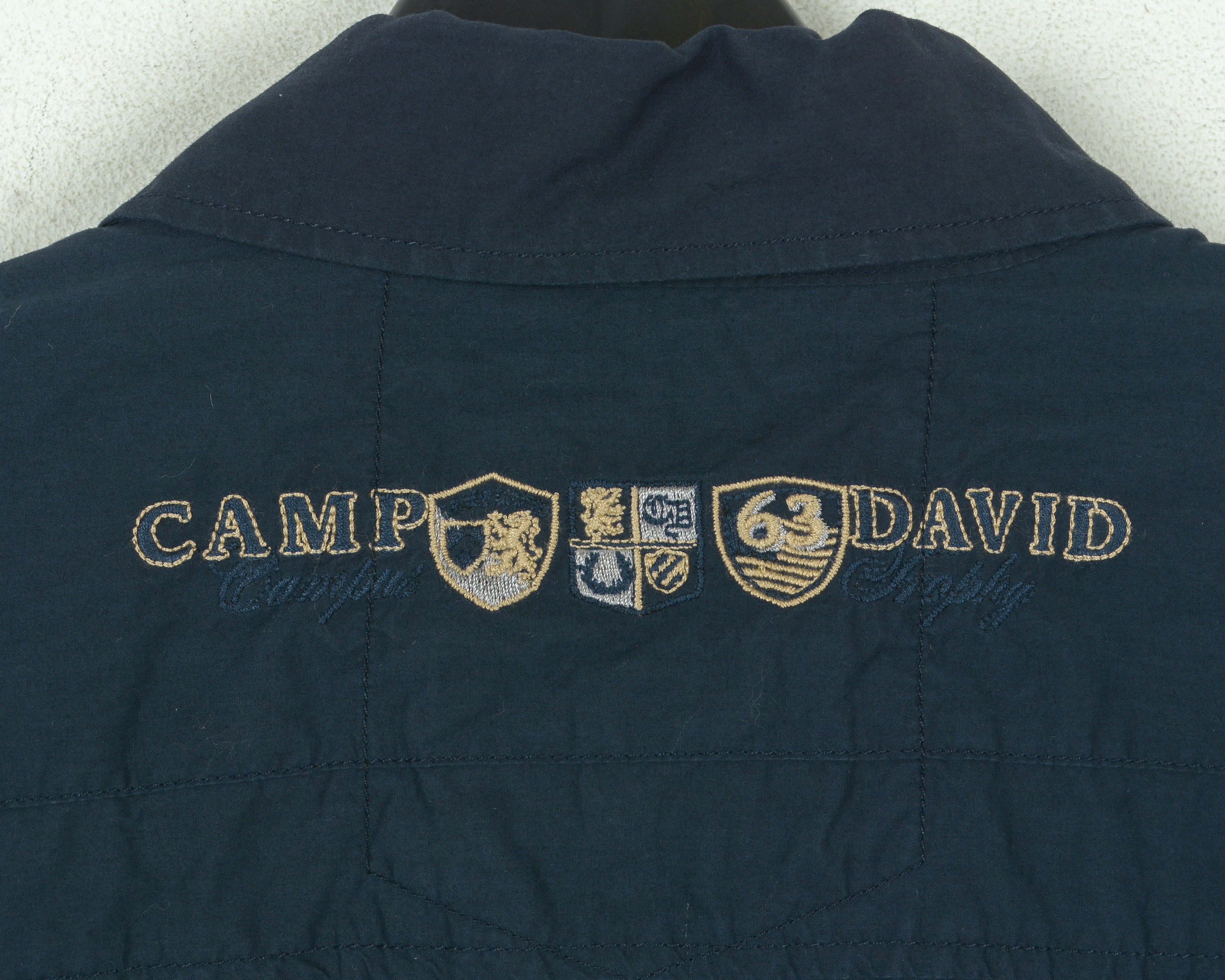 Camp David Shirt M Muscle Fit High Quality Casual Button Up Cotton navy Size US M / EU 48-50 / 2 - 8 Thumbnail