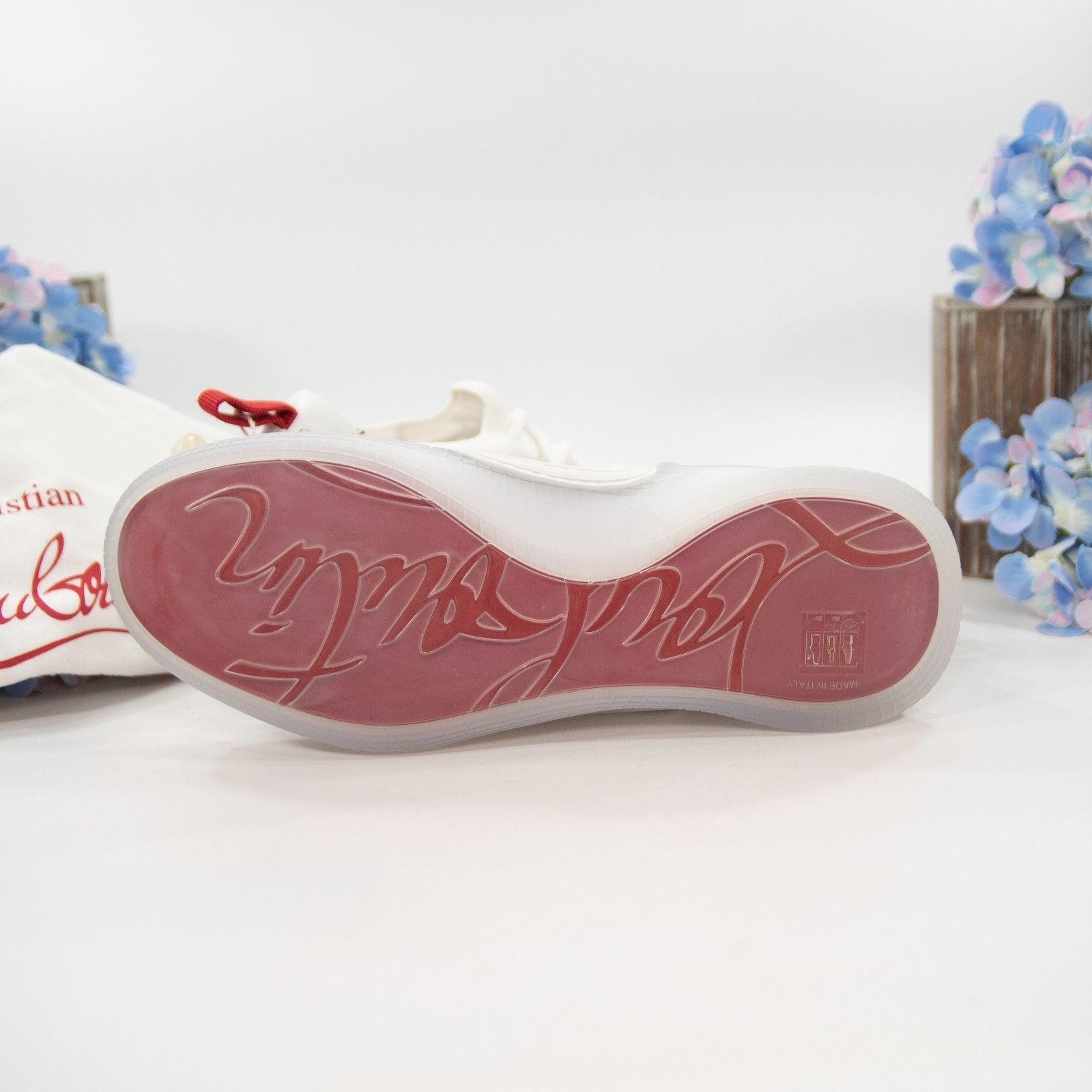 Christian Louboutin Christian Louboutin Arpoador White Leather Sneakers 40 NWOB Size US 9 / IT 39 - 7 Thumbnail