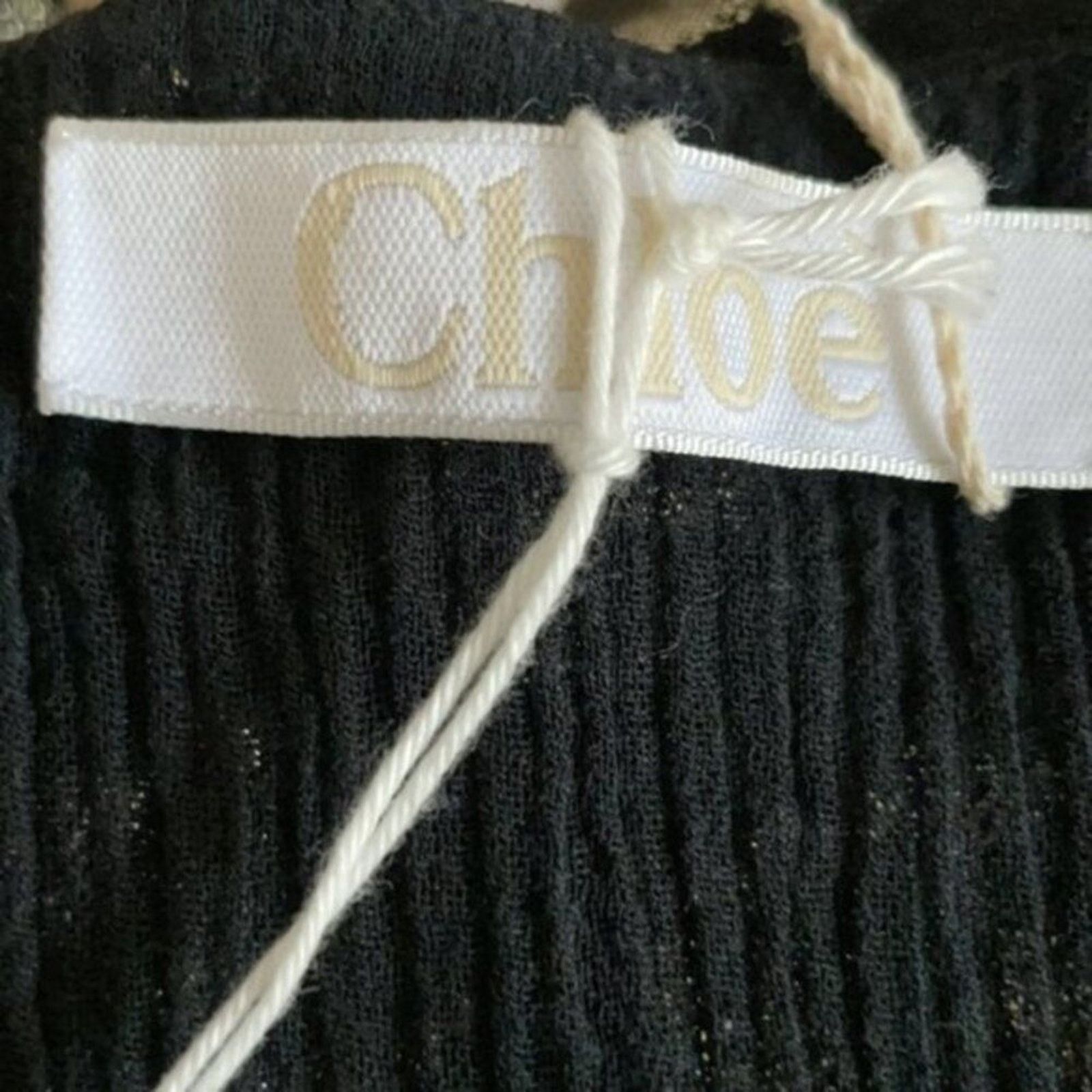 Chloe Chloe sleeveless Blouse black and gold size 4 Size XS / US 0-2 / IT 36-38 - 3 Thumbnail