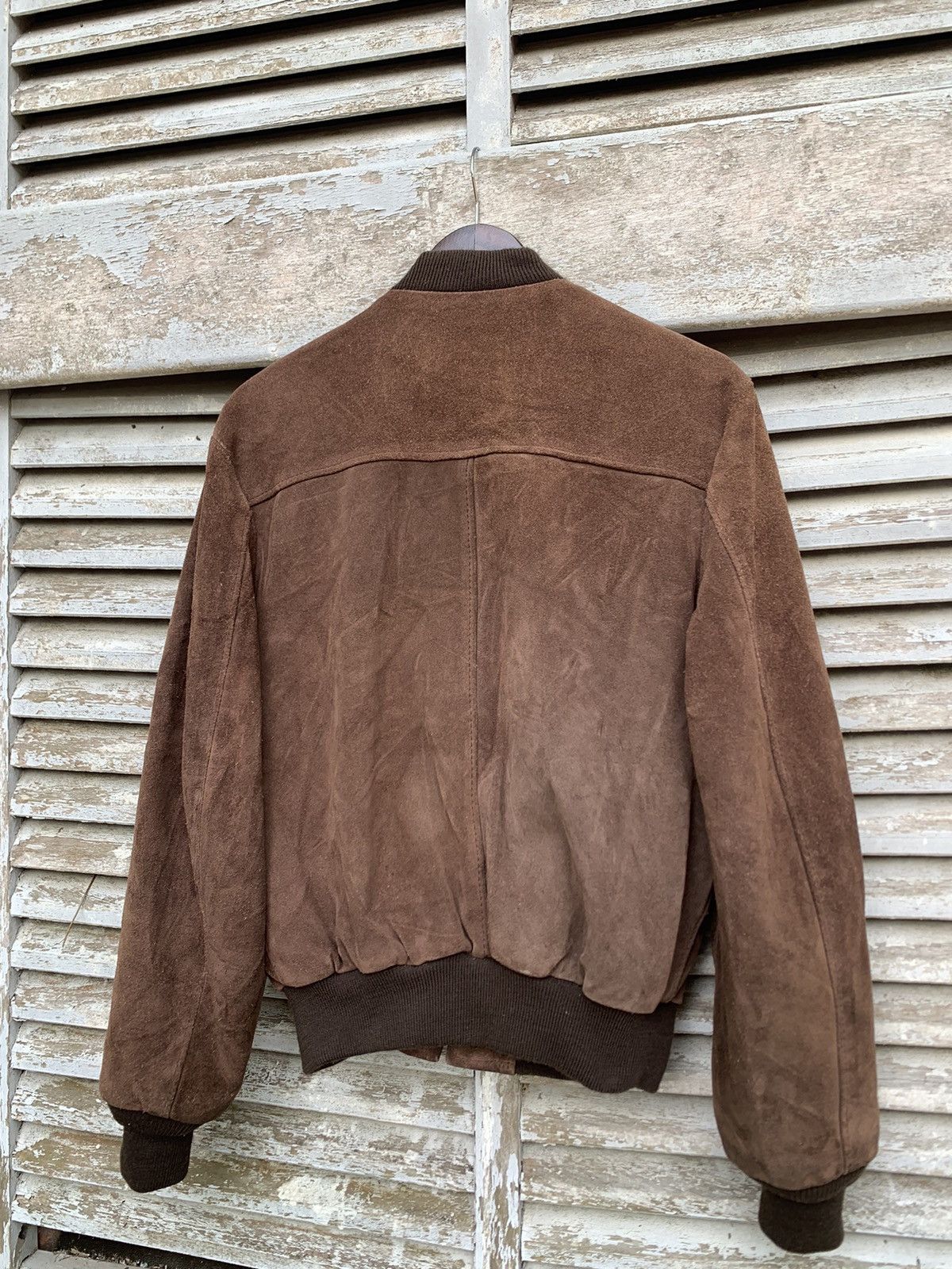 Schott 👹Vintage SCHOTT Brown Suede Bomber Jacket Made In USA Size US M / EU 48-50 / 2 - 11 Thumbnail