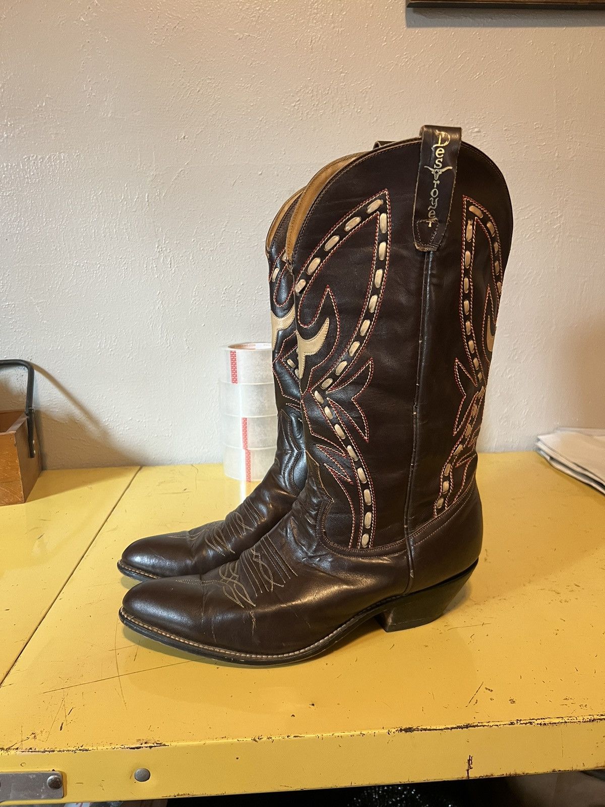 Vintage Vintage Destroyer Cowboy Boots Sz 11.5 Size US 11.5 / EU 44-45 - 1 Thumbnail