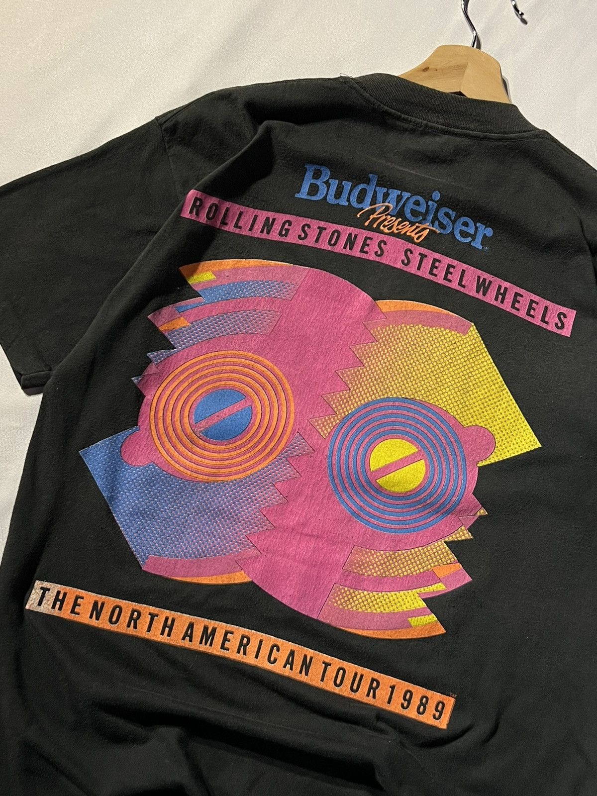 Band Tees × The Rolling Stones × Vintage THE ROLLING STONE VINTAGE, THE NORTH AMERICAN TOUR 89 Size US M / EU 48-50 / 2 - 7 Thumbnail