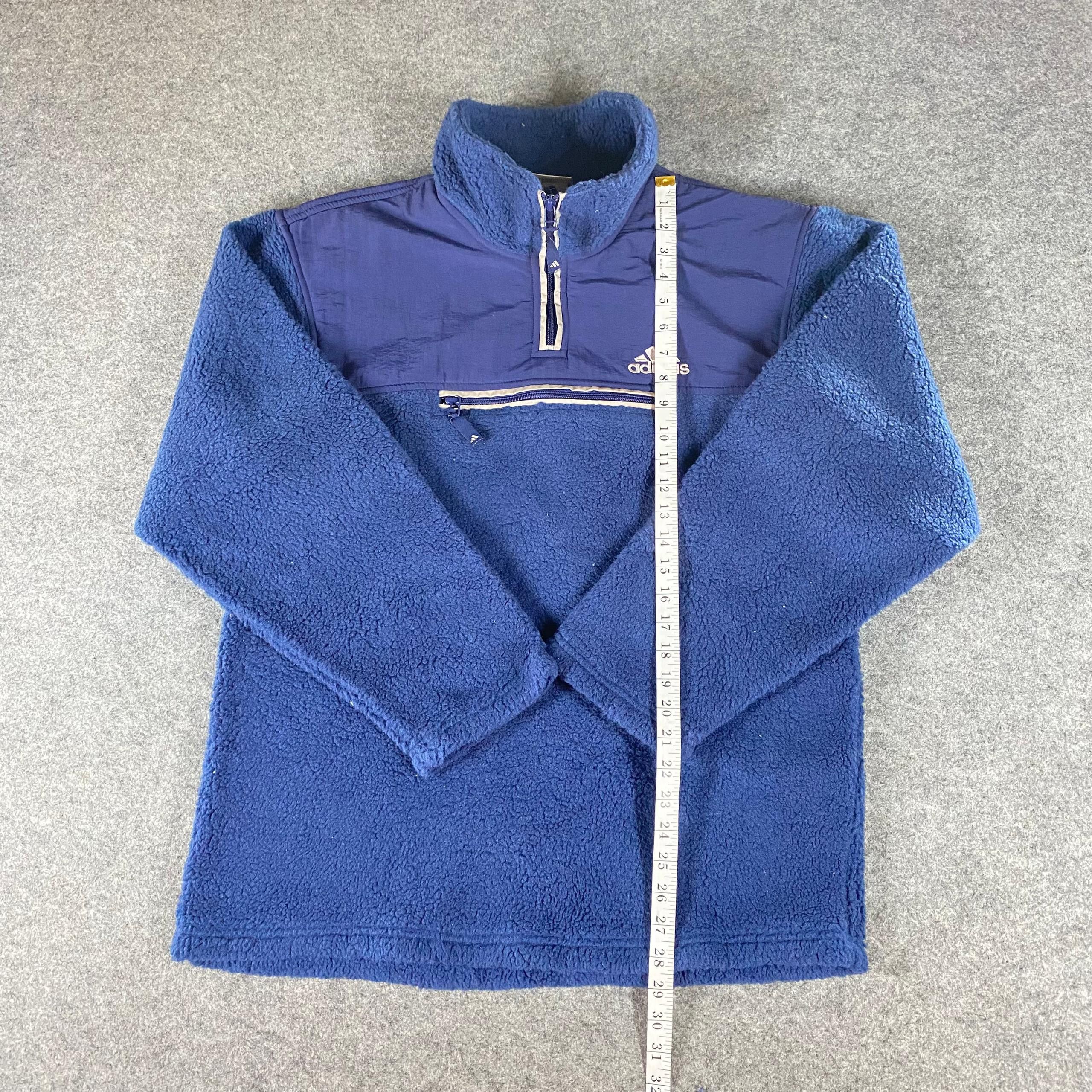 Polartec Vintage Adidas Half Zipper Polartec Sweatshirt Size US L / EU 52-54 / 3 - 2 Thumbnail