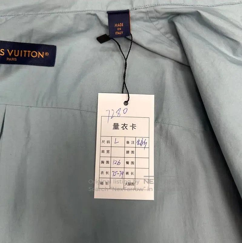 Louis Vuitton Louis Vuitton Blue Cotton Men's Shirt . Size US L / EU 52-54 / 3 - 6 Thumbnail