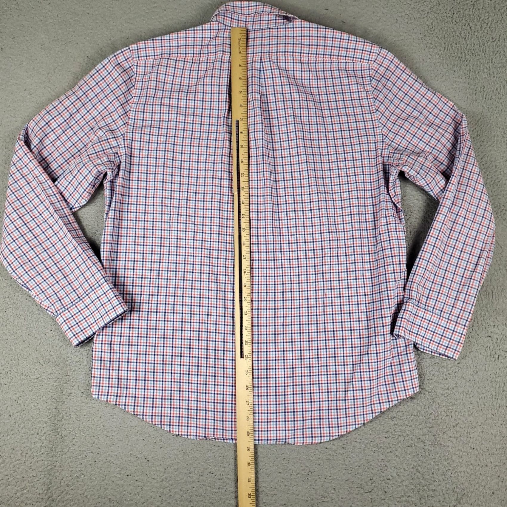 Vineyard Vines Vineyard Vines Shirt Mens Large Blue Pink Plaid Slim Fit Button Up Long Sleeve | Vintage Size US L / EU 52-54 / 3 - 3 Thumbnail