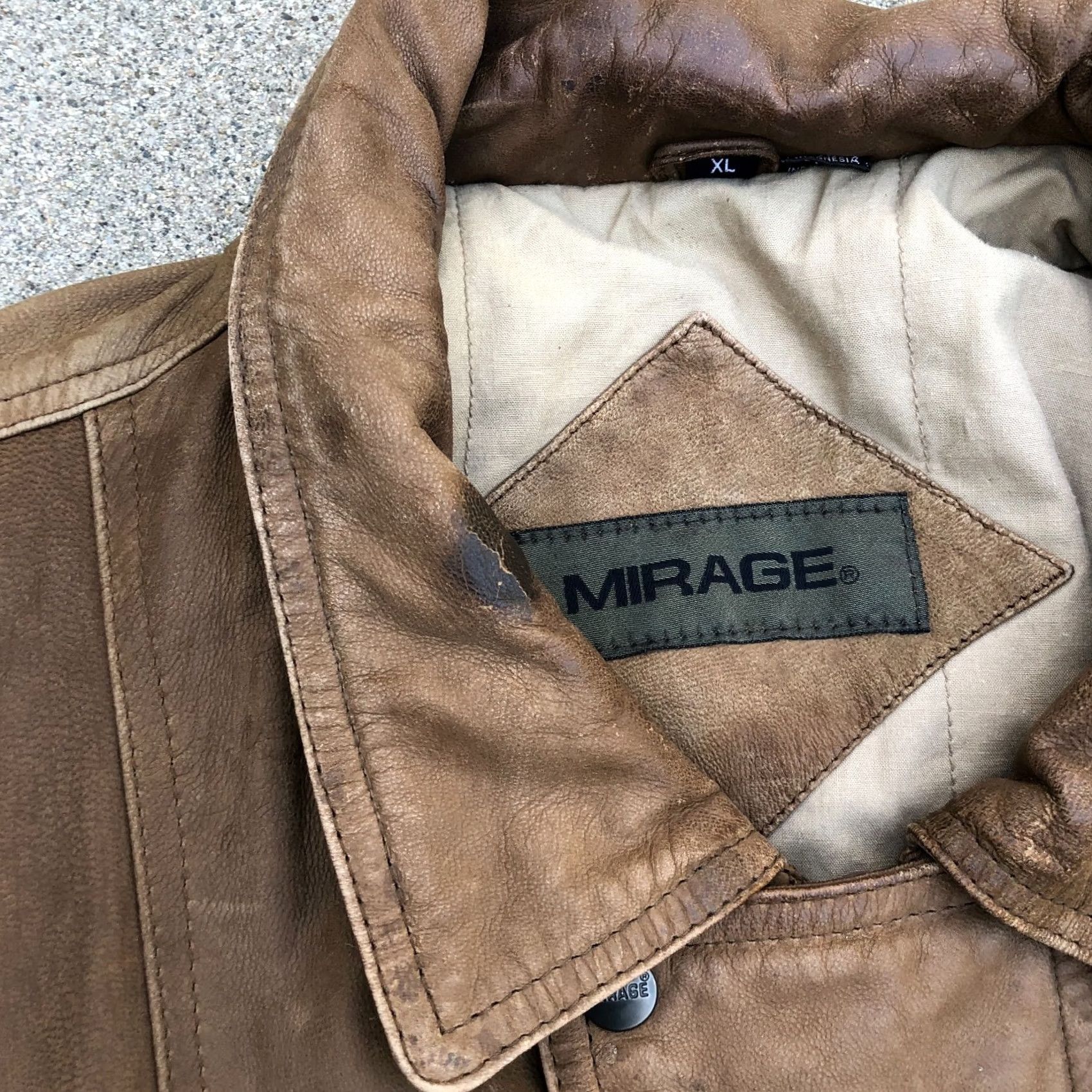 Vintage VINTAGE Mirage Leather Bomber Jacket Mens XL Brown Long Sleeve Size US XL / EU 56 / 4 - 4 Thumbnail