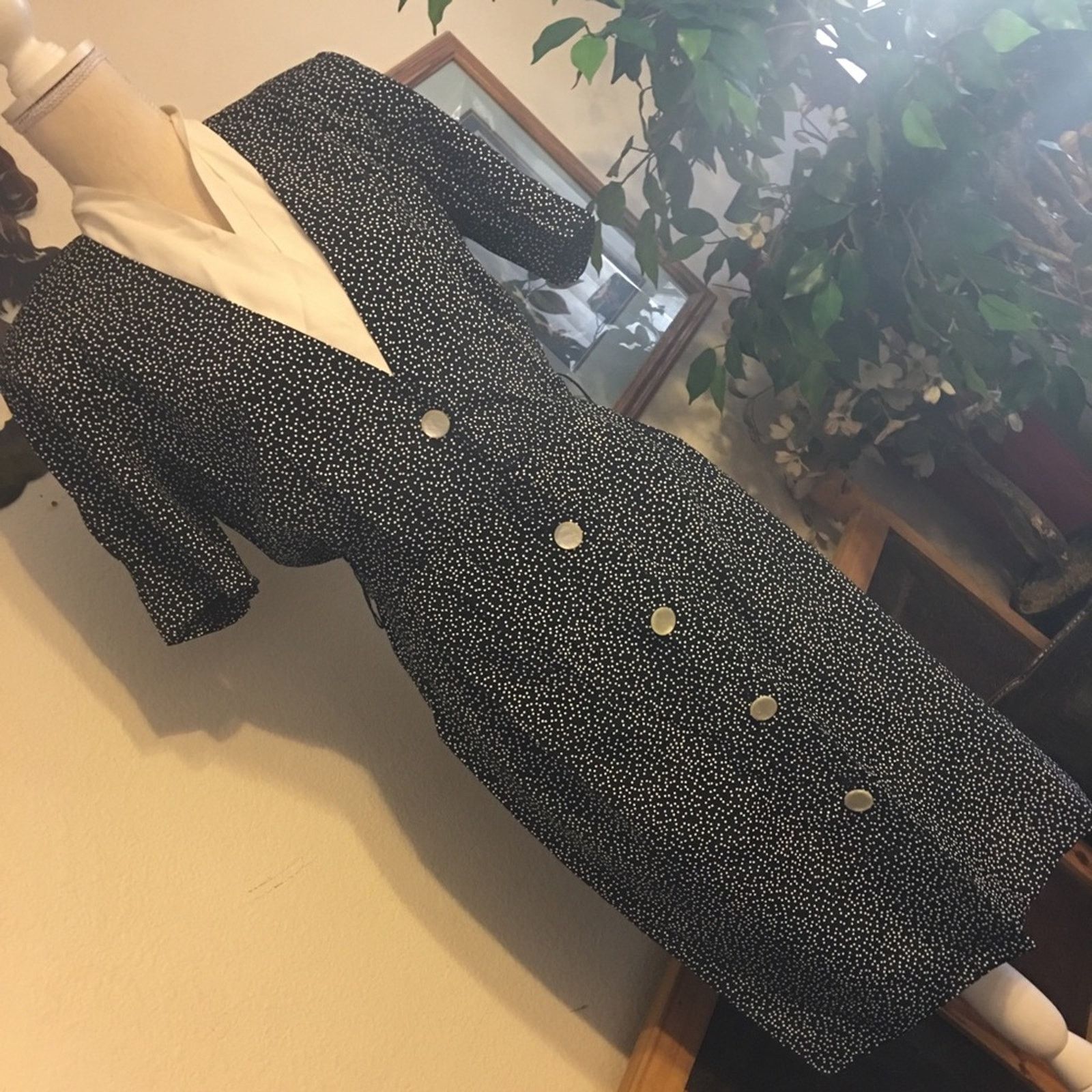 Vintage Vintage J.S.J Petites Vintage 80’s polka dot dress Size L / US 10 / IT 46 - 2 Thumbnail