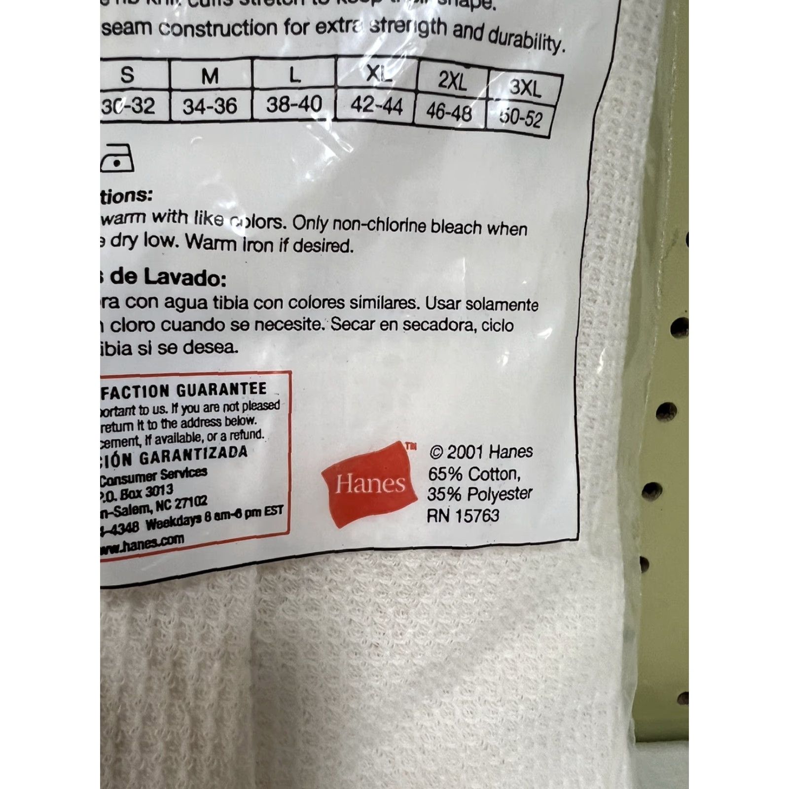 Hanes VINTAGE Hanes Thermal Ankle Pant Size L Men Regular Gray Cotton/Poly Blend 2001 NOS Pants Shoe? Size US 33 - 5 Thumbnail
