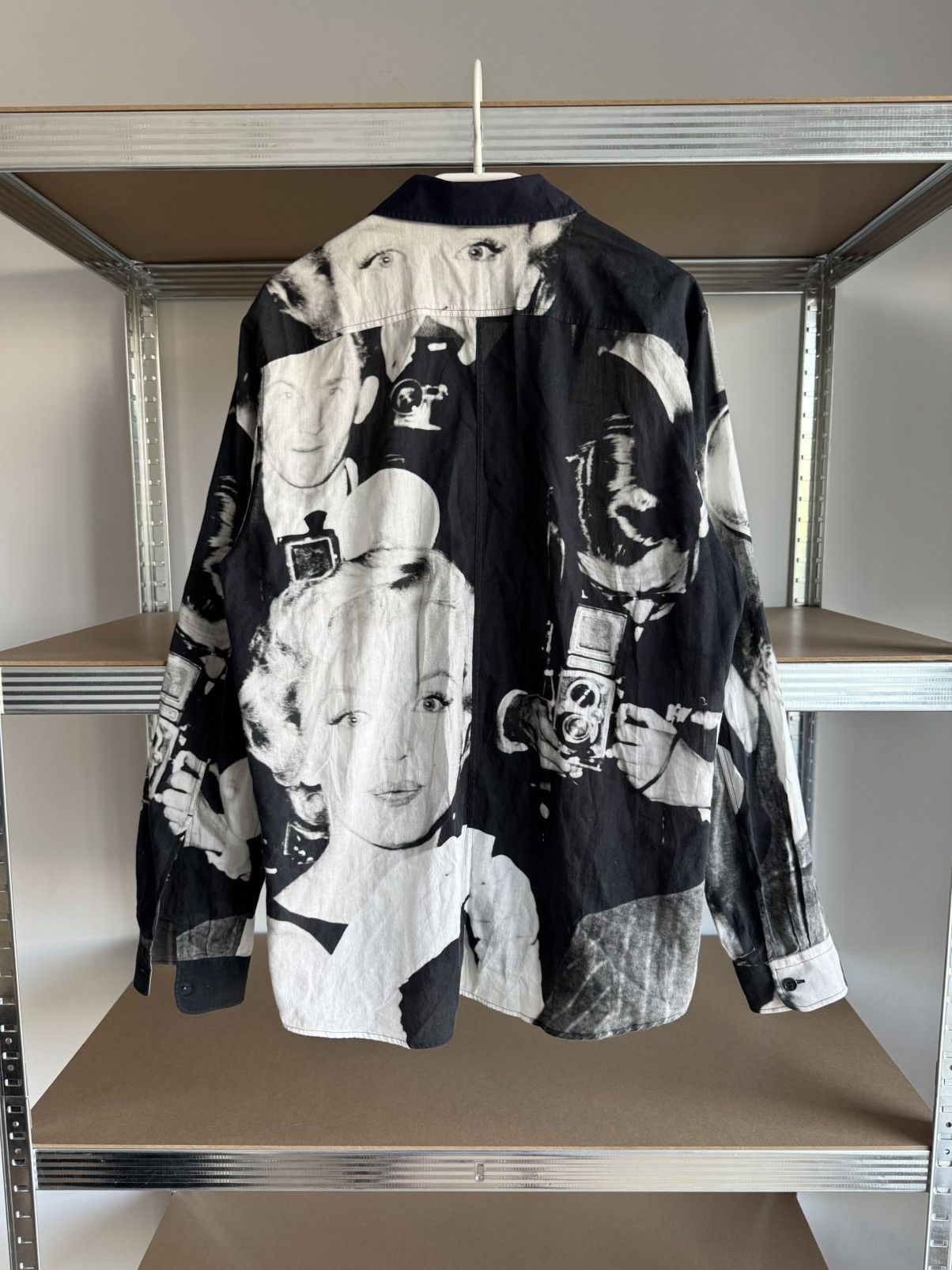 Dries Van Noten Runway SS16 Dries Van Noten Marilyn Monroe Photo Print Shirt Size US M / EU 48-50 / 2 - 4 Thumbnail