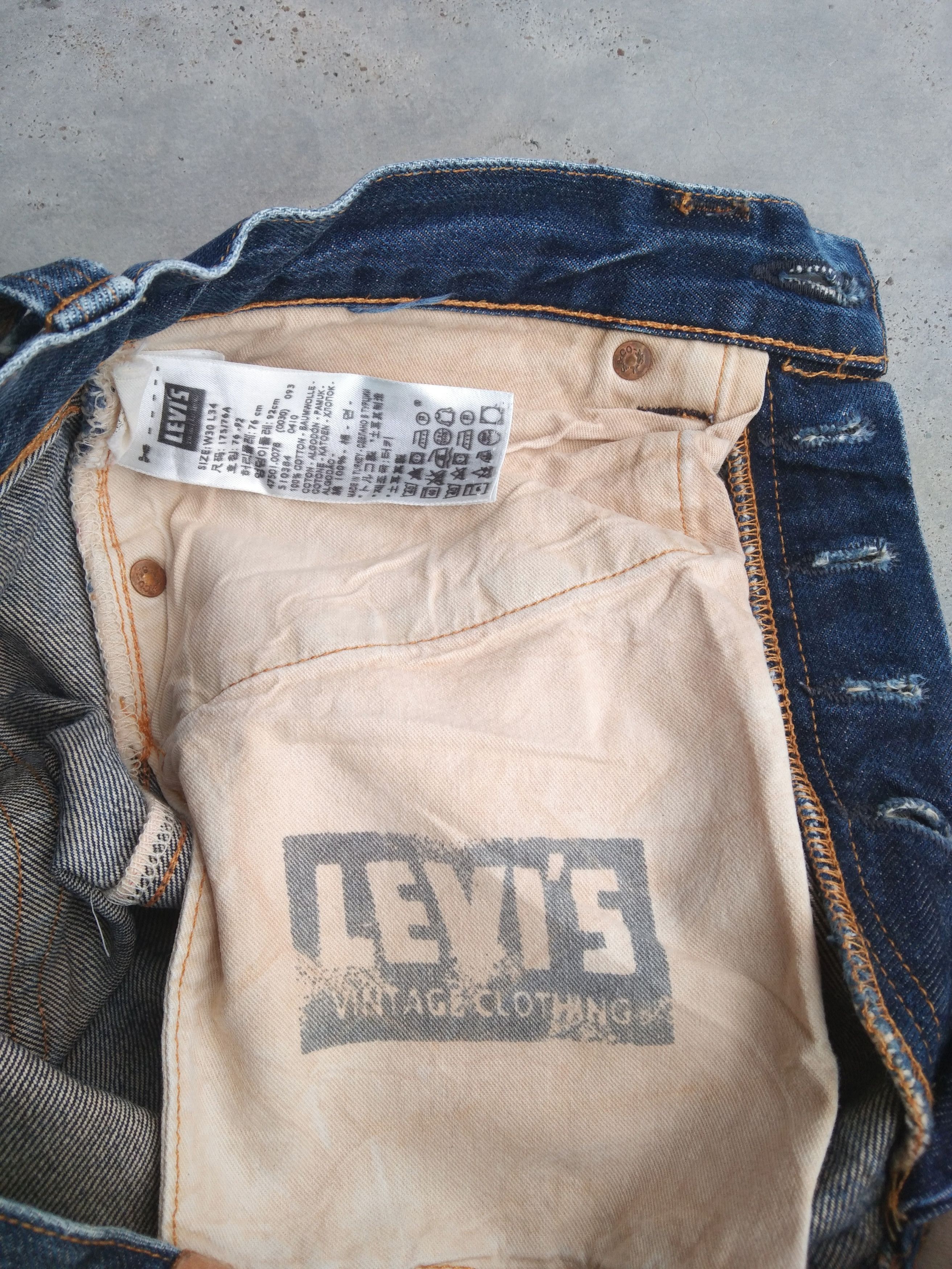 Levi's Vintage LVC Big E Levi's 501 XX selvedge Redline Jeans 30x31 Size US 30 / EU 46 - 10 Thumbnail