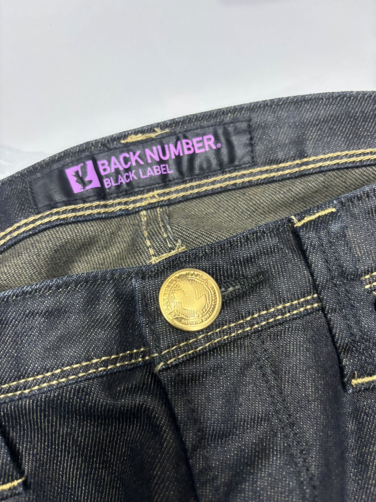 Black Label × Japanese Brand 🔥Tokyo Girl Collection Waxed Blue Denim Black Label Size 30" / US 8 / IT 44 - 10 Thumbnail