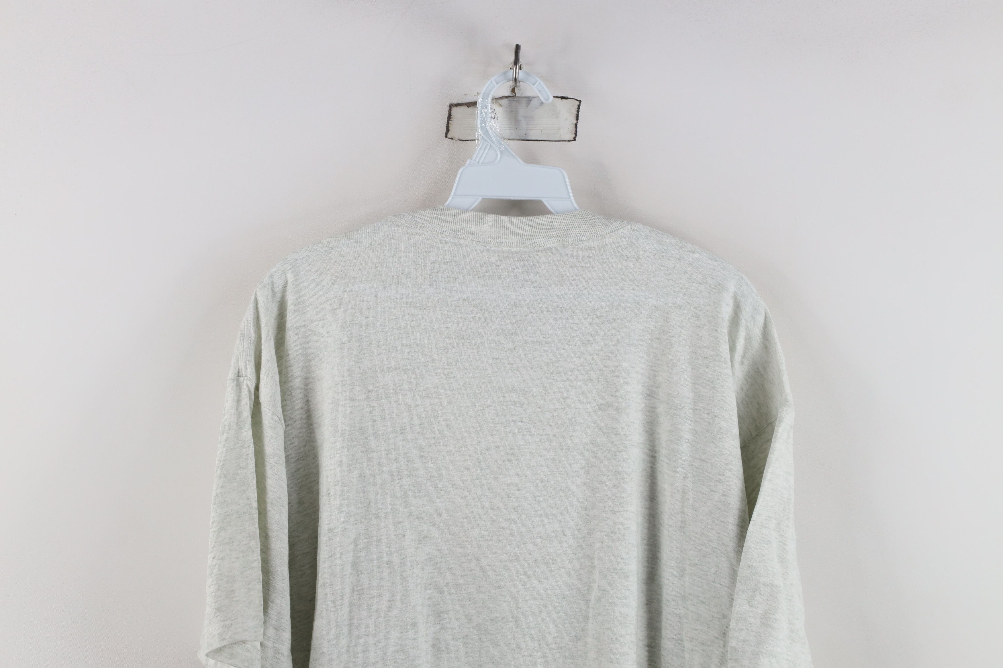 Vintage Vintage 90s Streetwear Heavyweight Cotton T-Shirt Gray Size US L / EU 52-54 / 3 - 9 Thumbnail