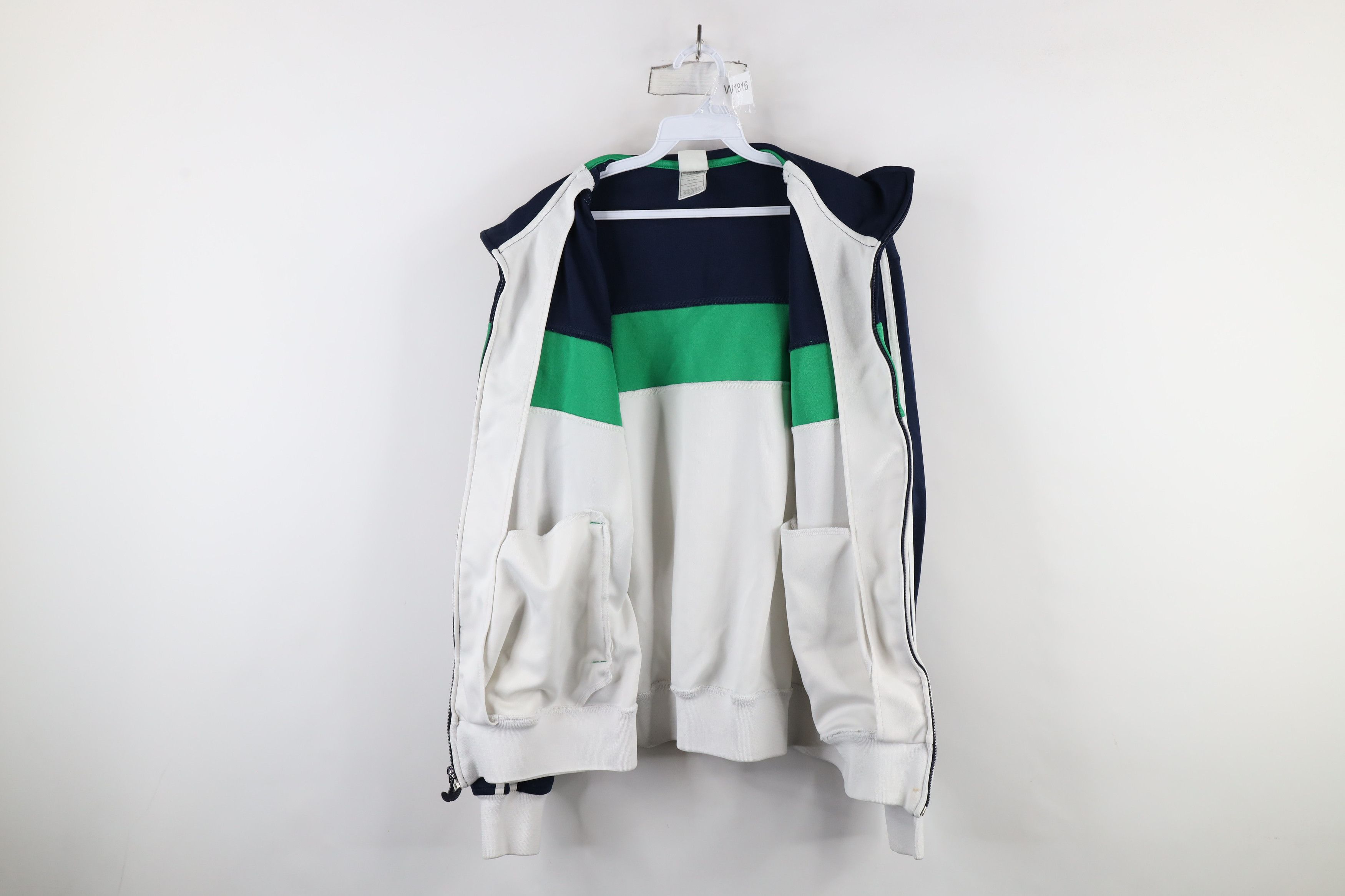 Adidas × Vintage Retro Adidas Striped Notre Dame University Track Jacket Size US L / EU 52-54 / 3 - 12 Thumbnail