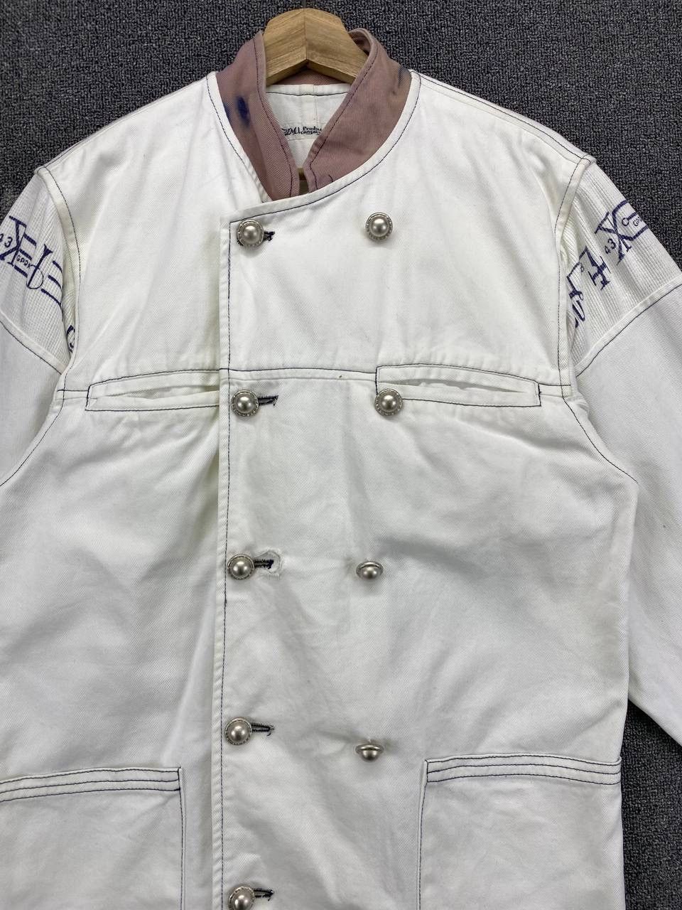 Kansai Yamamoto Vintage 90 Kansai Yamamoto Double Breasted Denim Coat Jacket Size US M / EU 48-50 / 2 - 5 Thumbnail