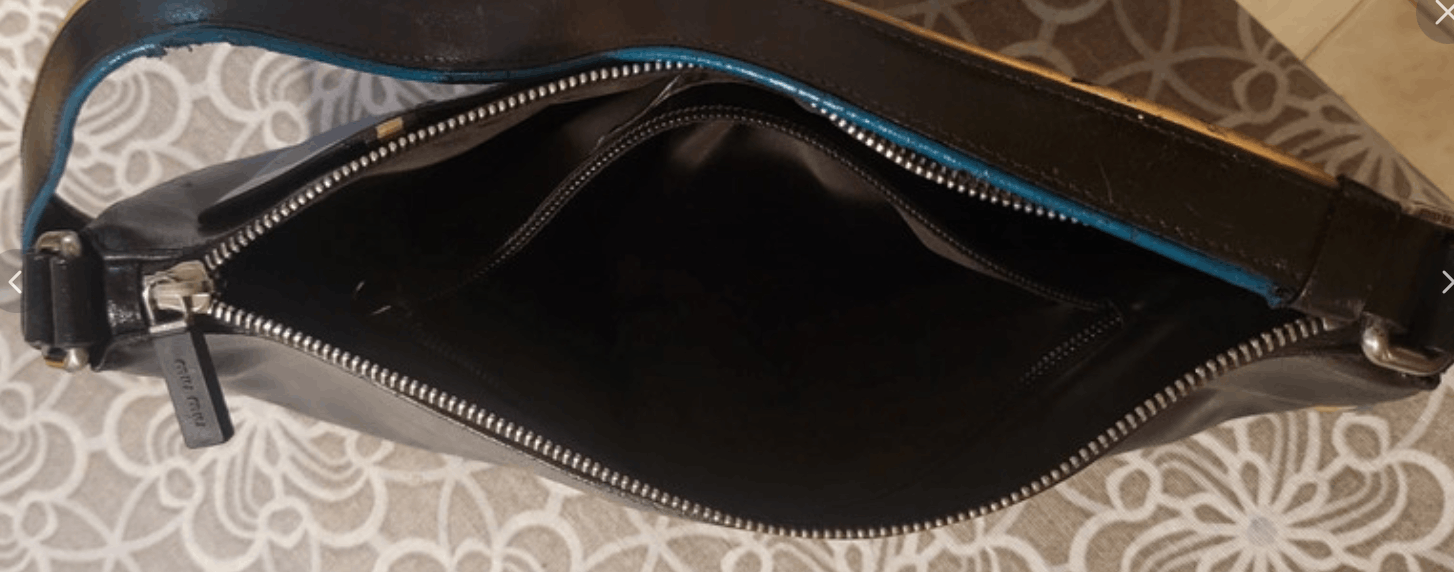 Miu Miu Miu Miu Leather Bag Nylon Mini Hobo Sport 1999 EX0155 Size ONE SIZE - 4 Thumbnail