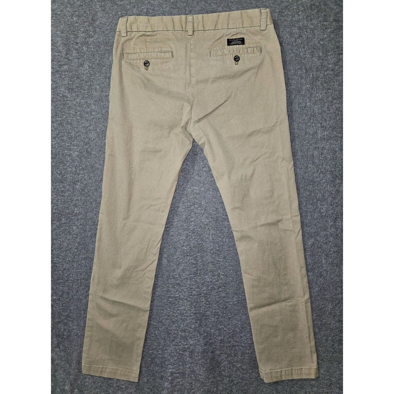 Banana Republic Banana Republic Fulton Skinny Chino Pants Mens 32x32 Beige Slim Stretch Cotton Spandex Business Casual Flat Front Zip Button Pockets Womens Size US 32 / EU 48 - 7 Thumbnail