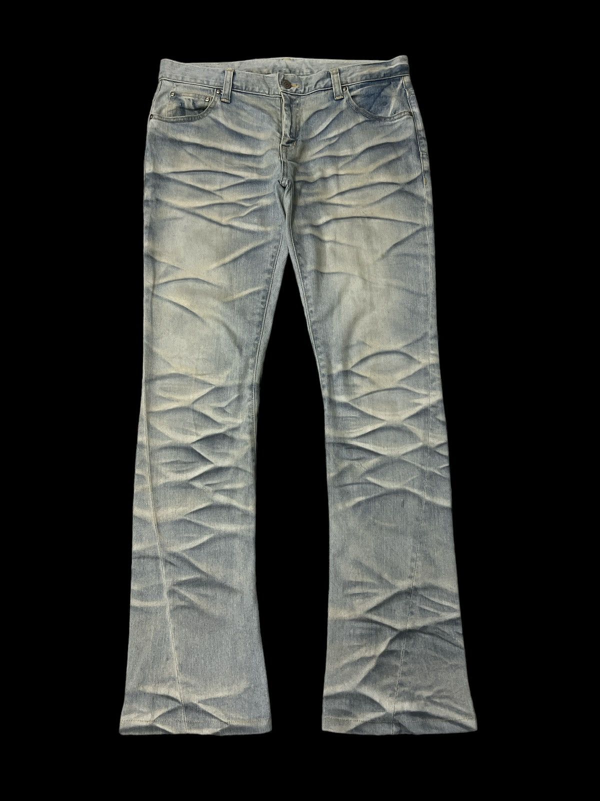 If Six Was Nine × Japanese Brand FLARED💥TORNADO MART DISTRESSED DENIM PANT Size US 34 / EU 50 - 1 Thumbnail