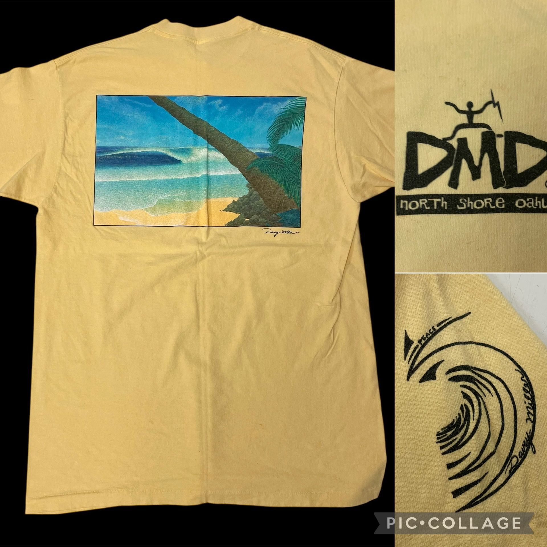 Other Vtg All American Wear DMD North Shore OAHU Painted Beach Tee Size US XL / EU 56 / 4 - 1 Thumbnail