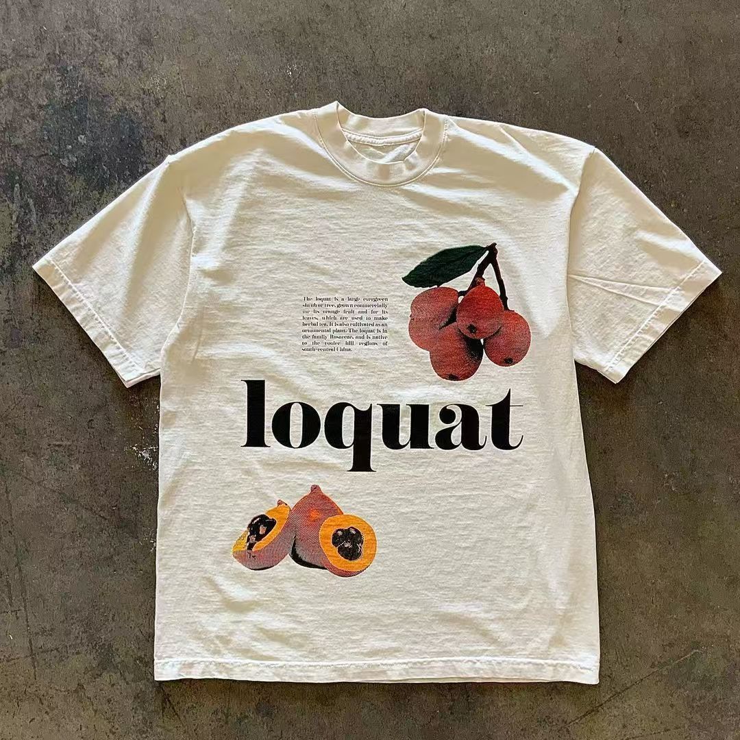 Japanese Brand × Vintage White casual retro fruit print t-shirt Size US M / EU 48-50 / 2 - 1 Thumbnail