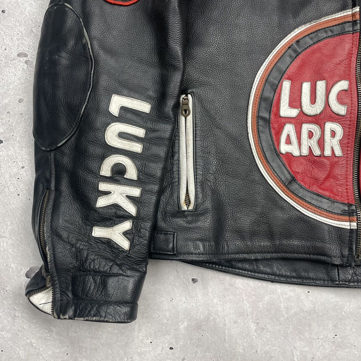 Vintage Vintage Racing Leather Jacket Luxury Arrow y2k Size US L / EU 52-54 / 3 - 11 Thumbnail