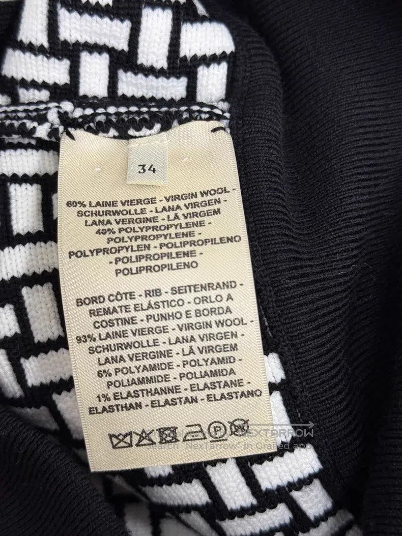 Hermes Hermes Black and White Collar Jacket Size XS / US 0-2 / IT 36-38 - 5 Thumbnail