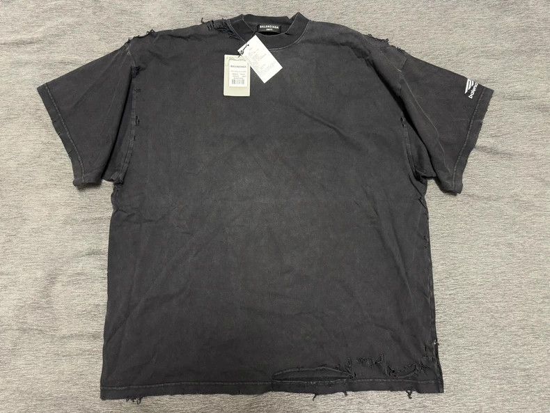 Balenciaga Balenciaga size 2 FW22 repaired old damaged double-layer ca Size US S / EU 44-46 / 1 - 1 Thumbnail