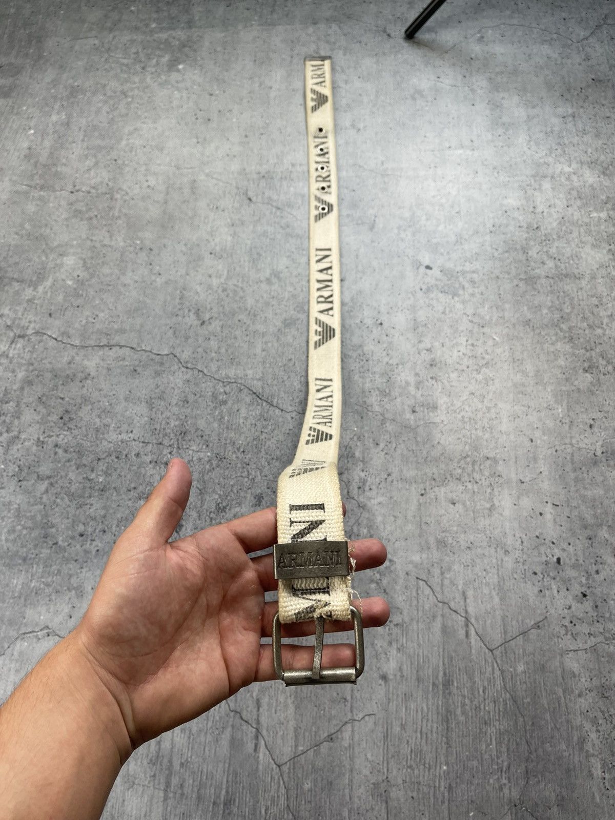 Armani Armani Vintage Belt Distressed USA STYLE AFFLICTION Y2k Size ONE SIZE - 3 Thumbnail