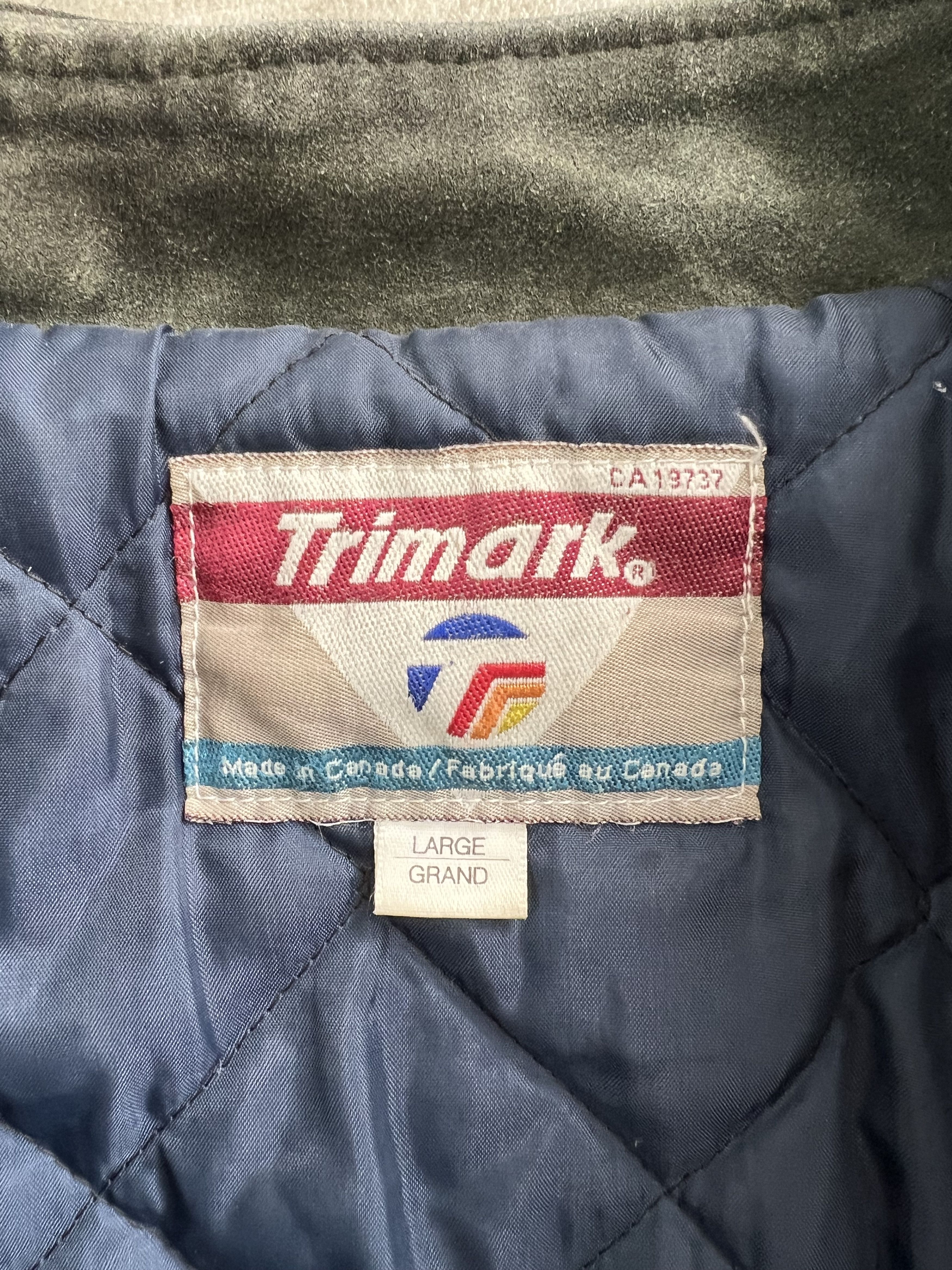 Vintage TRIMARK VARSITY JACKET MADE IN CANADA Size US L / EU 52-54 / 3 - 4 Thumbnail