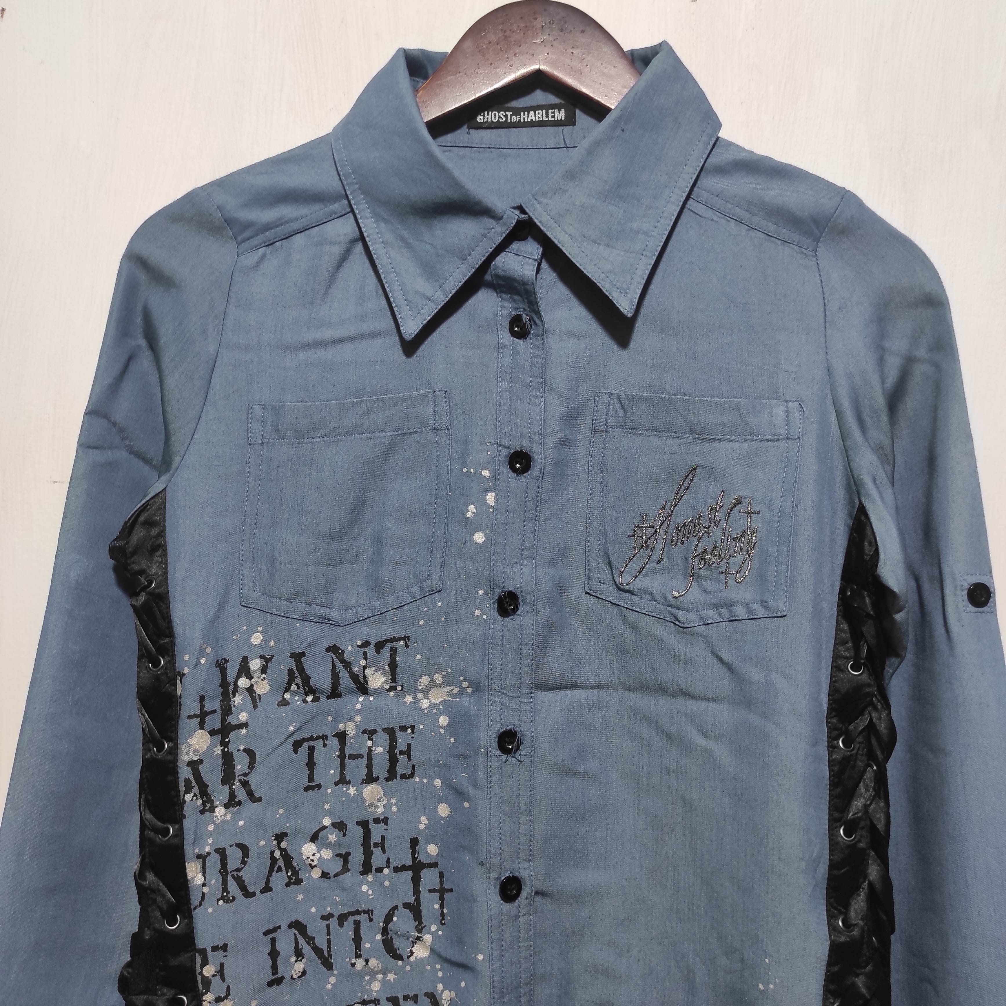 Hysteric Glamour Ghost of Harlem Poem Shirt Button Up i6w9 style Size S / US 4 / IT 40 - 3 Thumbnail