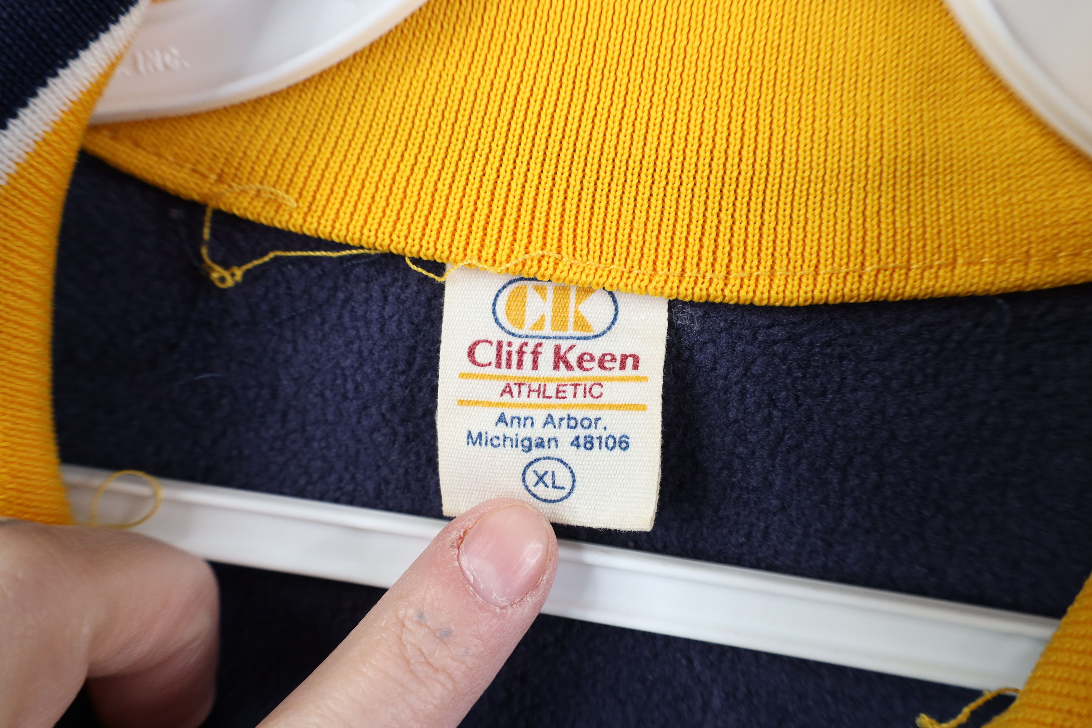 Vintage Vintage 70s Cliff Keen University of Michigan Jacket Size US XL / EU 56 / 4 - 8 Thumbnail