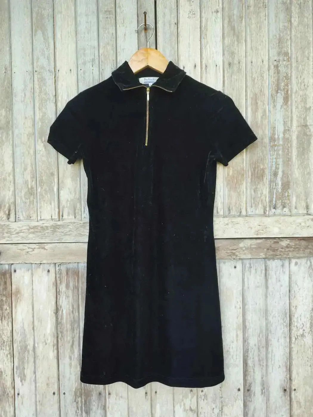 Vintage Burberrys Blue Label Velvet Mini Dress – Japan M