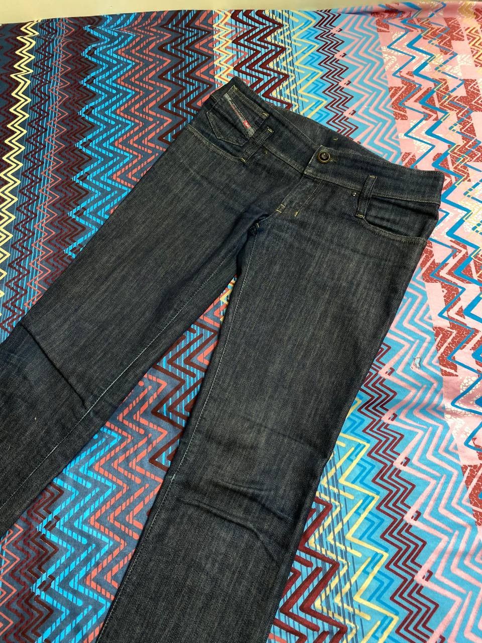 Diesel × Vintage Diesel Vintage Y2K Washed Dirty Low Rise Baggy Jeans Size 26" / US 2 / IT 38 - 7 Thumbnail