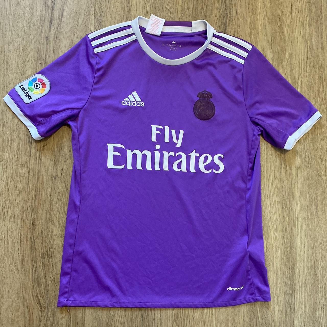 Adidas 2016-17 Real Madrid Adidas Away Fly Emirates Ronaldo Size US S / EU 44-46 / 1 - 1 Thumbnail