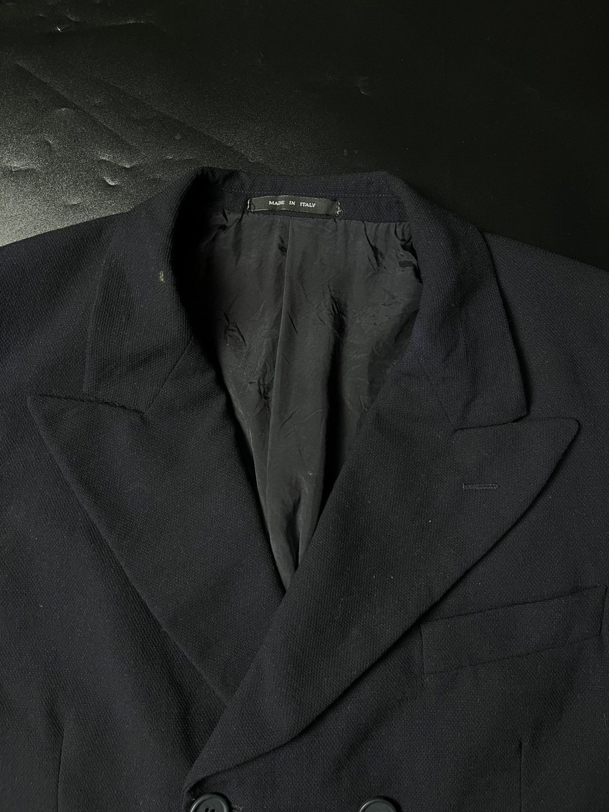 Designer × Emporio Armani Vintage 90s EMPORIO ARMANI Blazer Size 38S - 6 Thumbnail