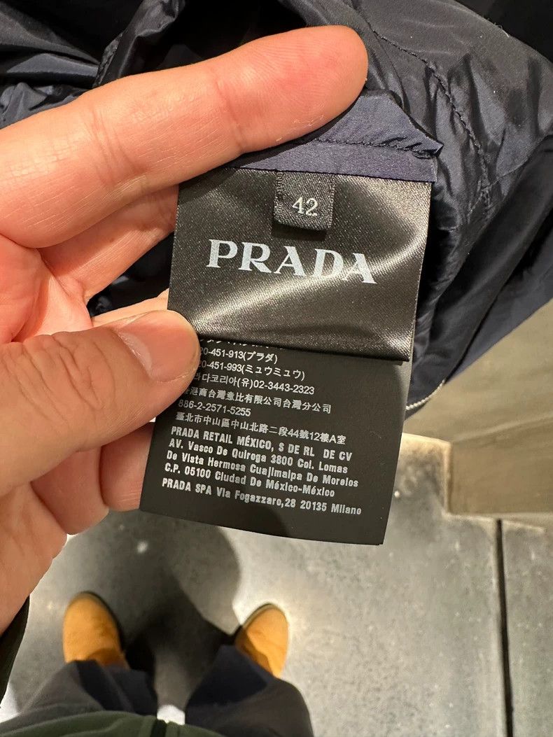 Prada Prada Reclaimed Nylon Metal Triangle Logo Hooded Zip Jacket Size US XS / EU 42 / 0 - 6 Thumbnail
