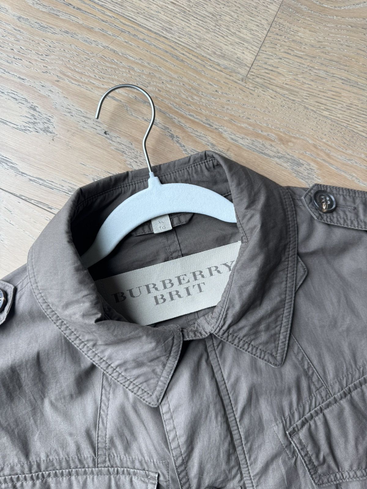 Burberry Burberry Brit M65 Bomber Trench Jacket, Vintage, Y2K era. Size US L / EU 52-54 / 3 - 2 Thumbnail