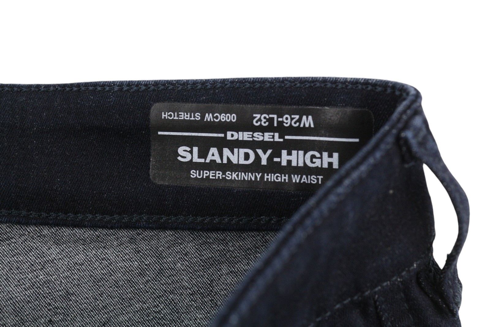 Diesel SLANDY-HIGH 009CW W26/L32 Super Skinny High Waist 40673 Size 26" / US 2 / IT 38 - 12 Thumbnail