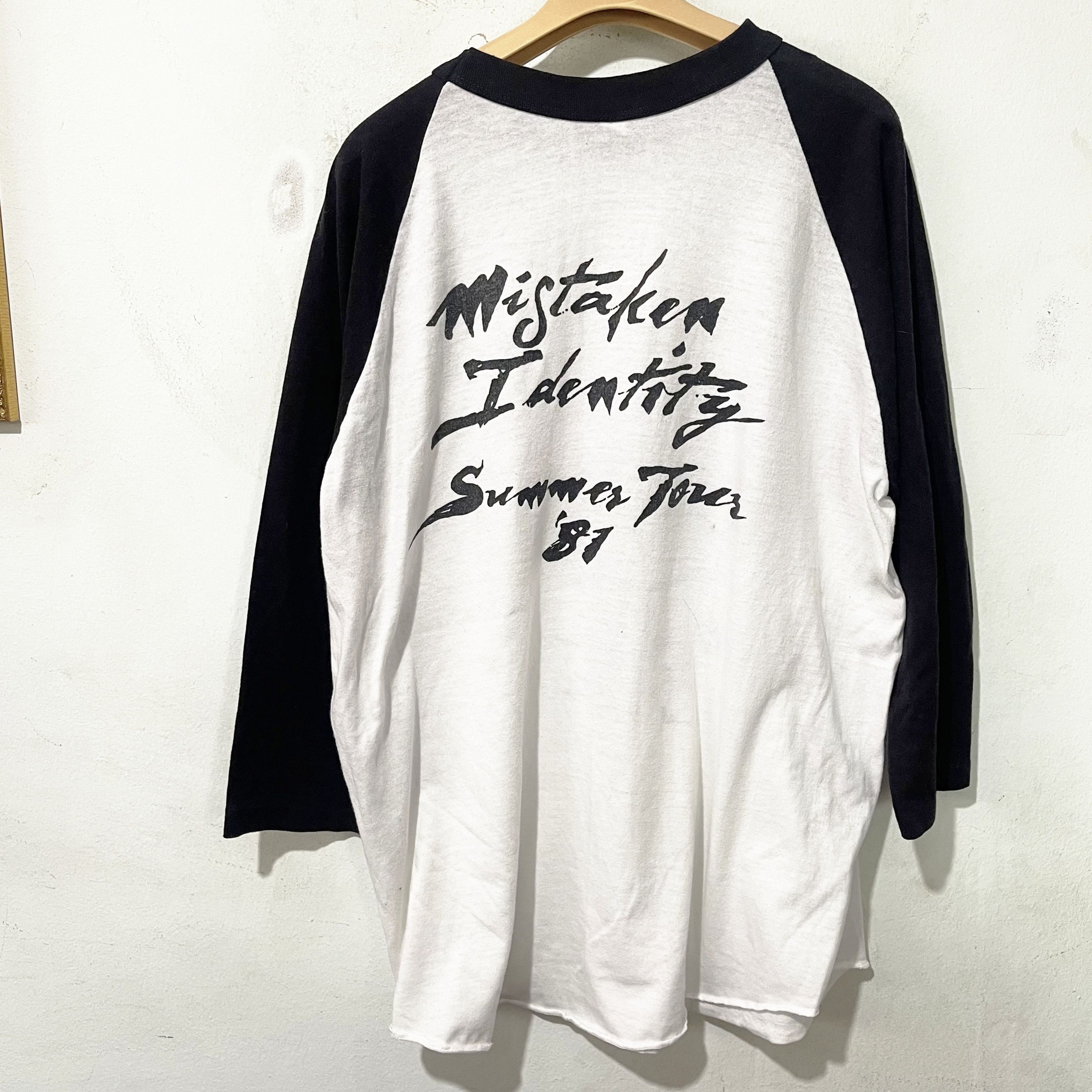 Band Tees Vintage 1981 Kim Carnes Bette Davis Eyes Raglan Shirt Size US XL / EU 56 / 4 - 4 Thumbnail