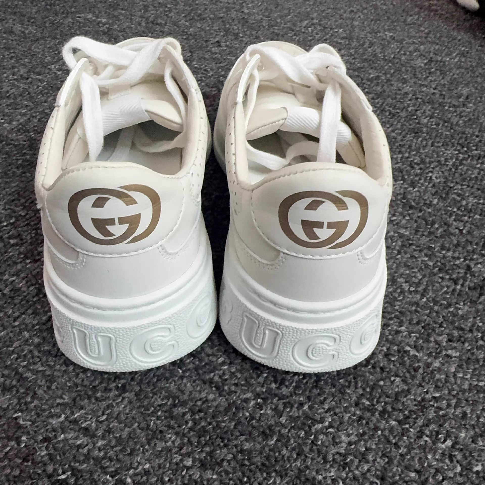 Gucci GUCCI Canvas & Leather Low-Top Sneakers K13 Size US 6.5 / IT 36.5 - 2 Thumbnail